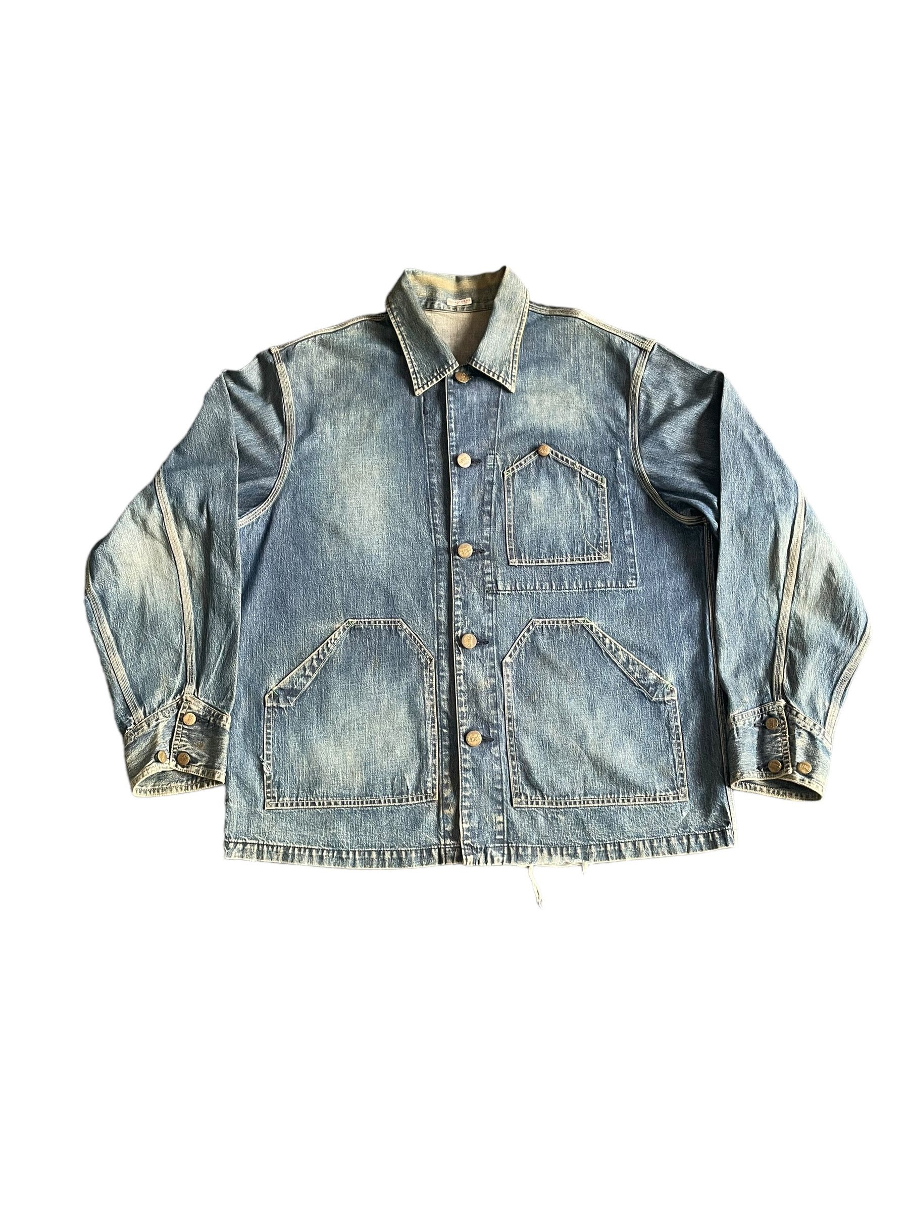 Sugar Cane A/W Vintage Sugar Cane Union Made Chore Jacket Size US L / EU 52-54 / 3 - 1 Thumbnail