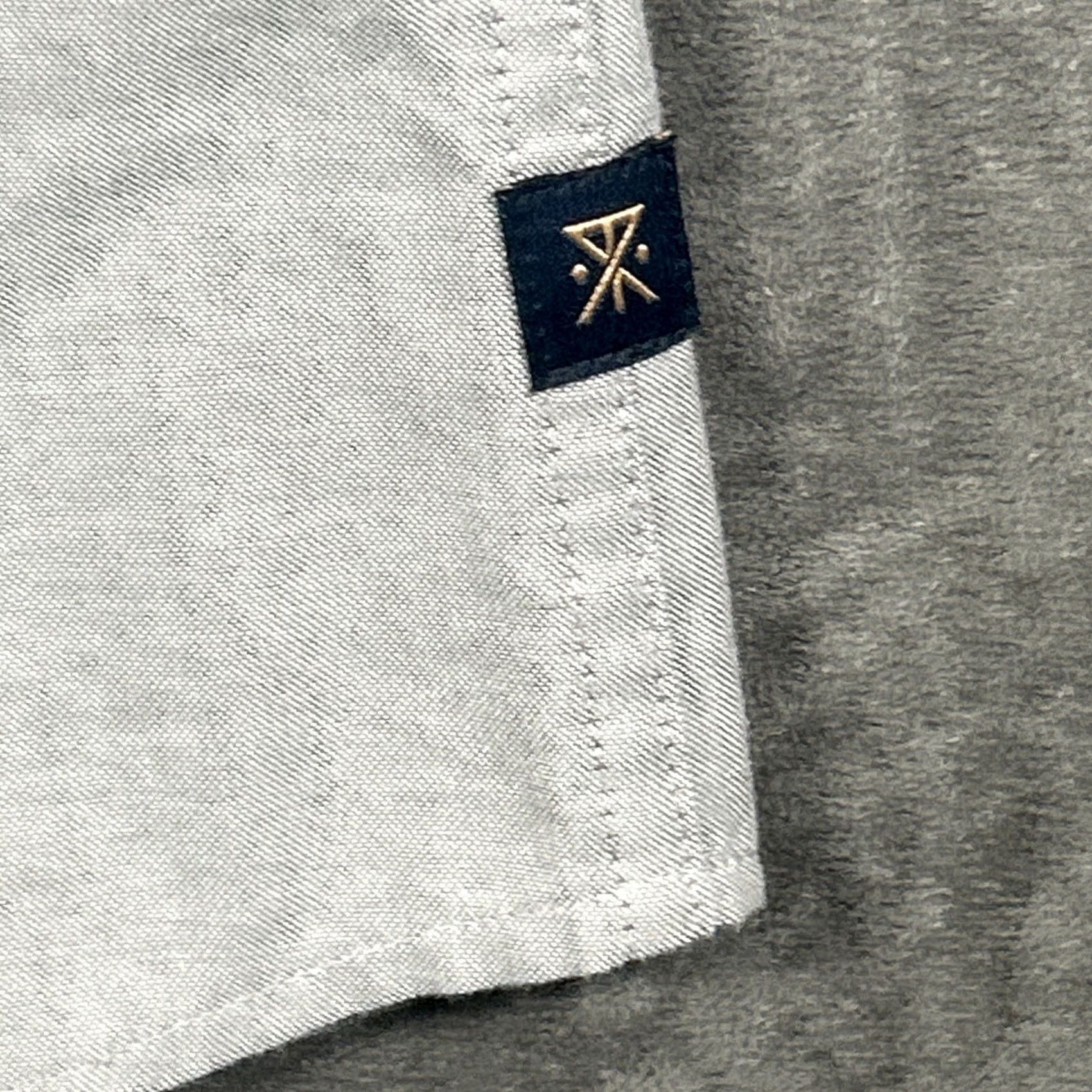 Roark ROARK Shirt Mens M Gray Classic Fit Button Up Casual Short Sleeve Organic Cotton Size US M / EU 48-50 / 2 - 6 Thumbnail