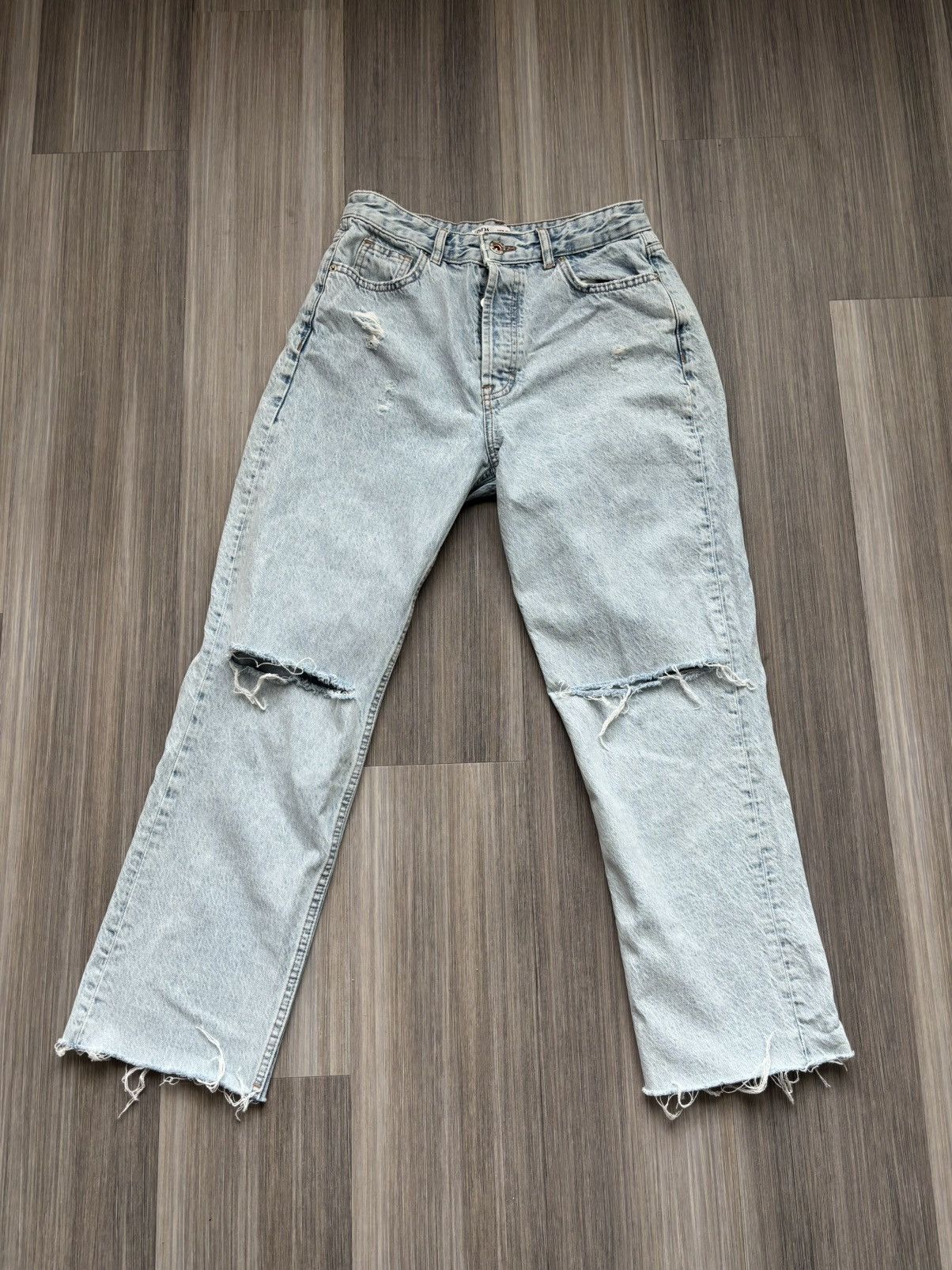 Zara vintage distress denim Size 28" / US 6 / IT 42 - 1 Thumbnail