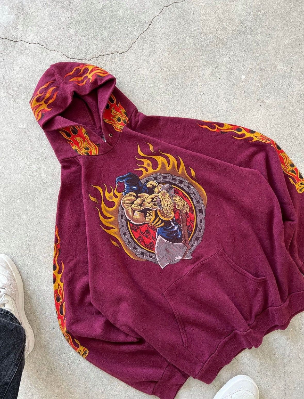 Vintage Vintage Flame Hoodie Size US L / EU 52-54 / 3 - 5 Thumbnail