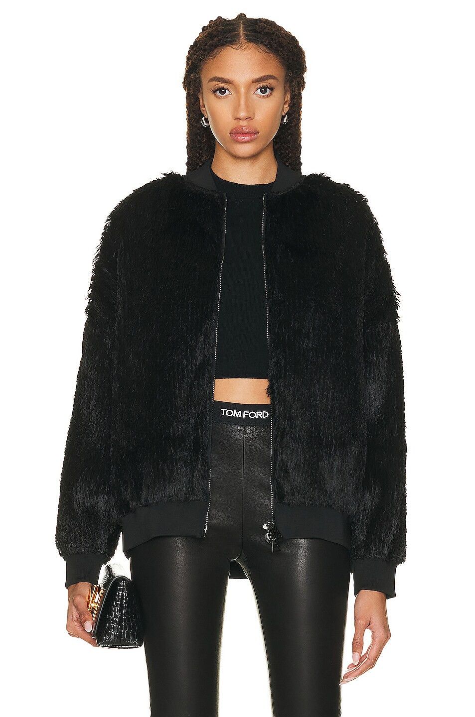 Tom Ford o1w1db10225 GCK136 Bomber Jacket in Black Size XS / US 0-2 / IT 36-38 - 3 Thumbnail