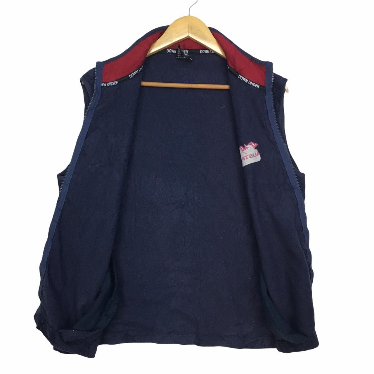 Vintage Vtg DOWN UNDER Australia Zip Up Fleece Vest Sweater Size US L / EU 52-54 / 3 - 2 Thumbnail