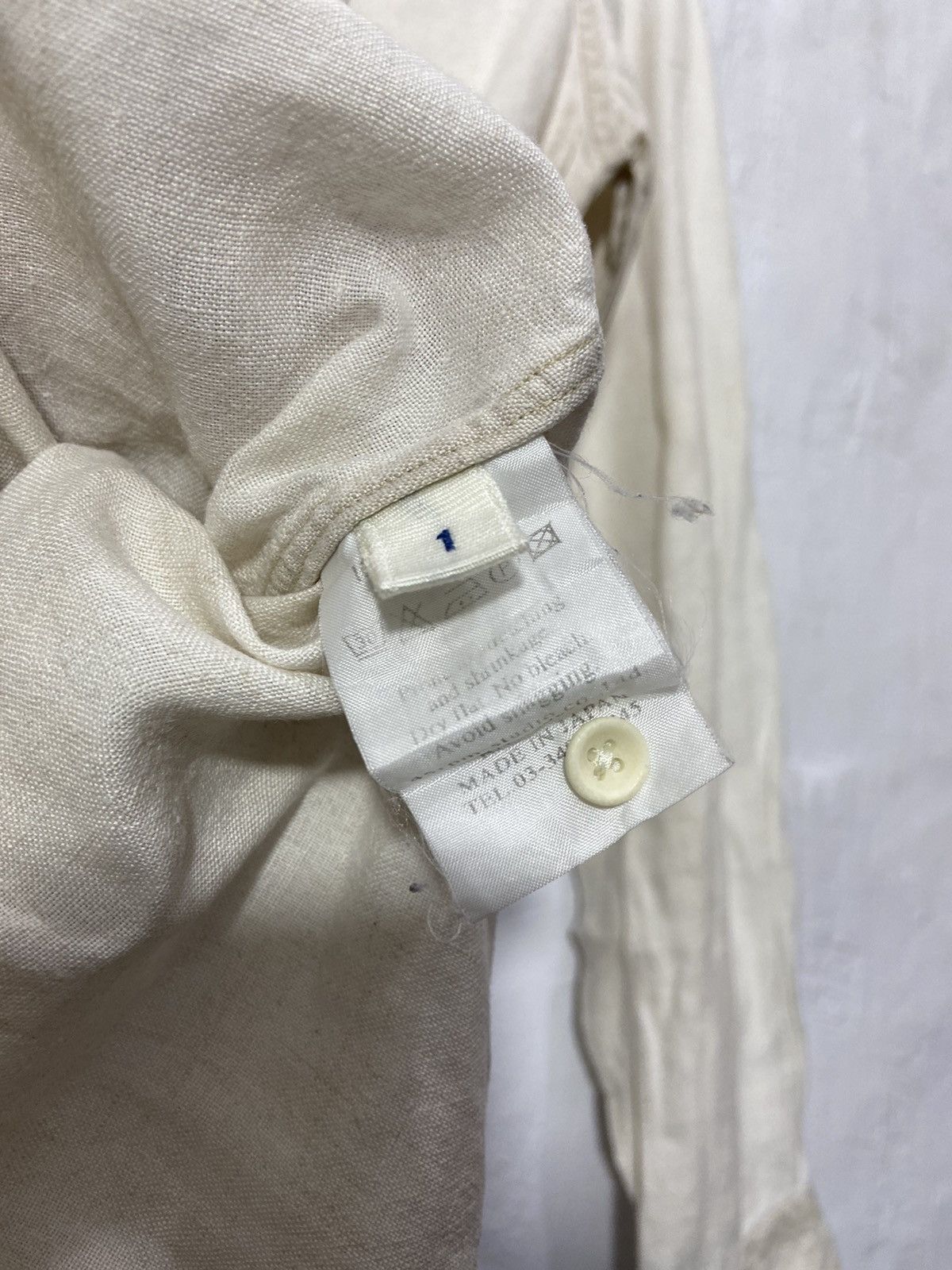 45rpm 45rpm Dress 100% Linen Button Up Long Sleeve Size L / US 10 / IT 46 - 12 Thumbnail