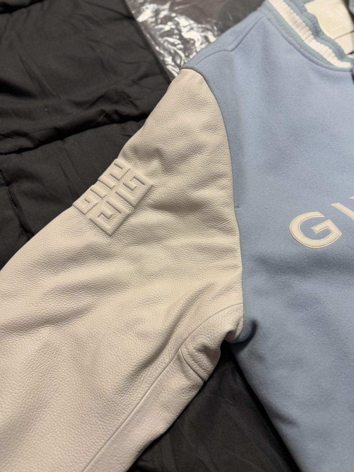 Givenchy Sky Blue Varsity Bomber NEW WITH TAGS Size US XL / EU 56 / 4 - 6 Thumbnail