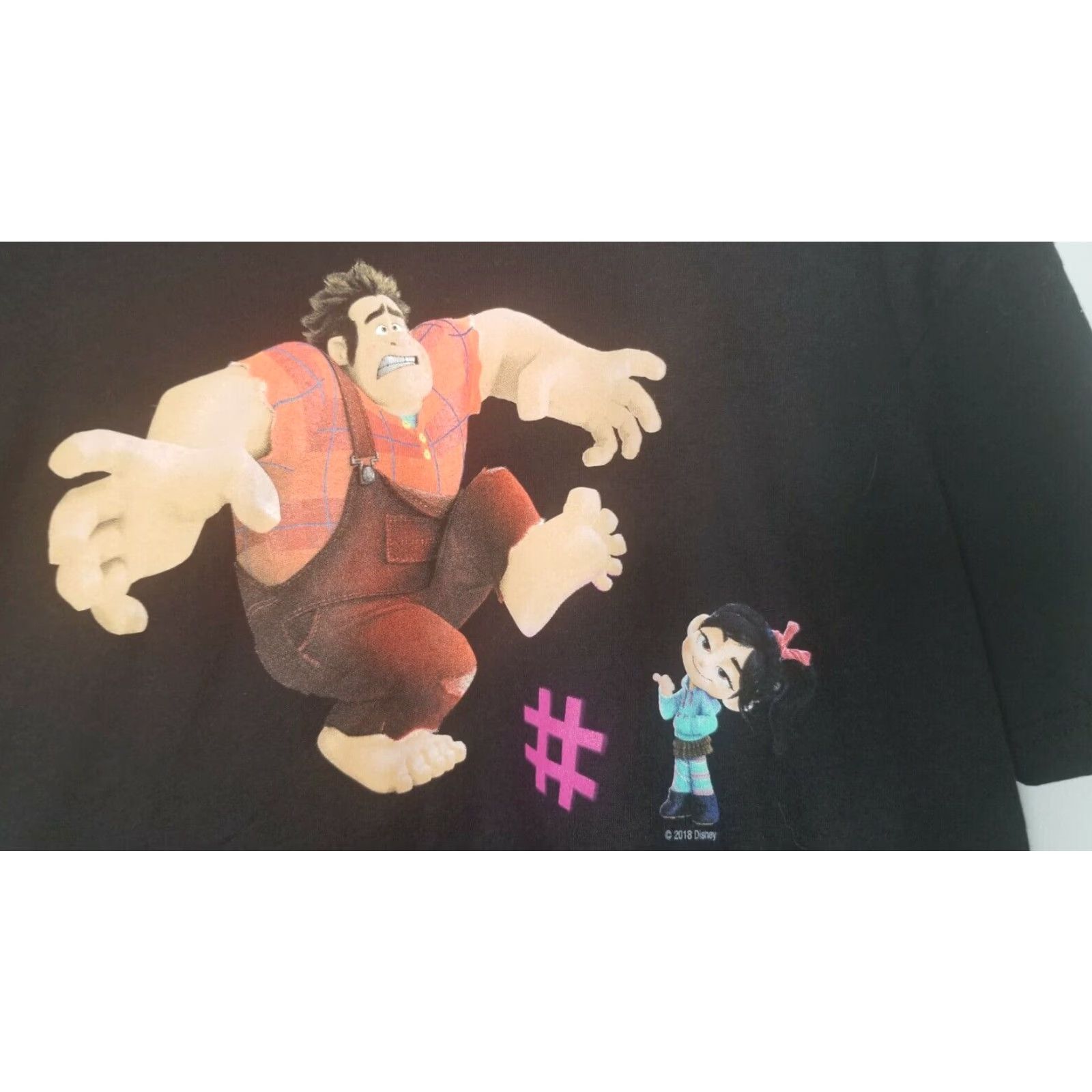 Next Level Next Level Mens Graphic Tee Wreck It Ralph 2 Ralph Breaks The Internet Black Small Size US S / EU 44-46 / 1 - 3 Thumbnail