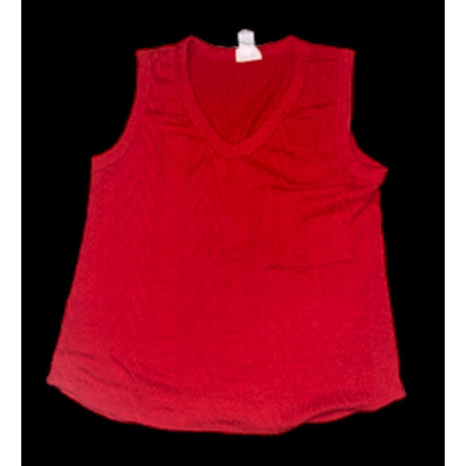 Vintage VINTAGE Bibi Womens Sweater Vest Shirt Sleeveless Red Christmas 90s Holiday Pullover V-Neck Stretch Cap Sleeve Shirt Women S Red Shirt Womens Size S / US 4 / IT 40 - 2 Thumbnail