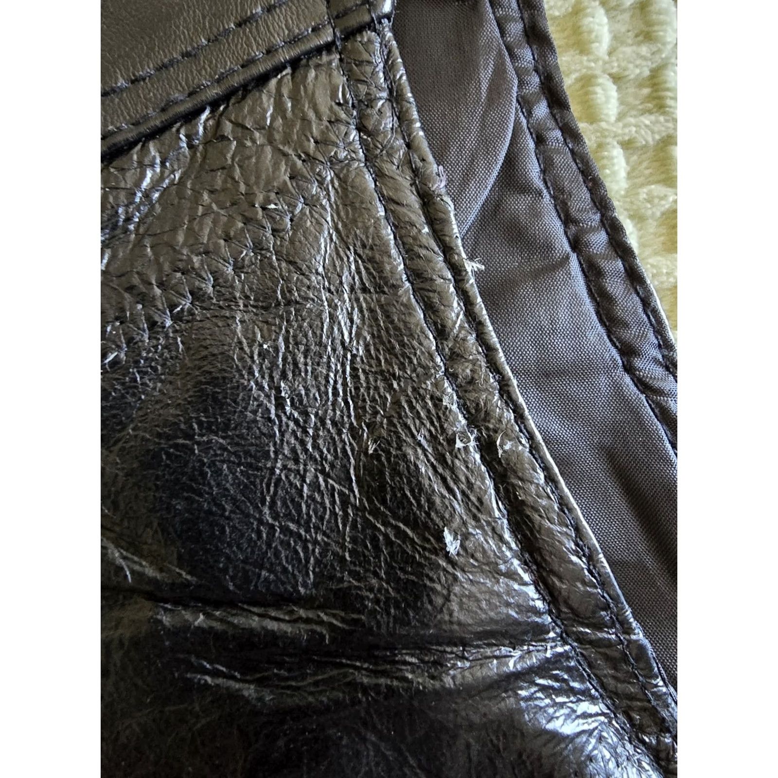 Vintage VINTAGE 80s Leather Biker Vest USA Leather Bald Eagle Button Up Pockets XL Mens Black Leather Vest Size US XL / EU 56 / 4 - 8 Thumbnail