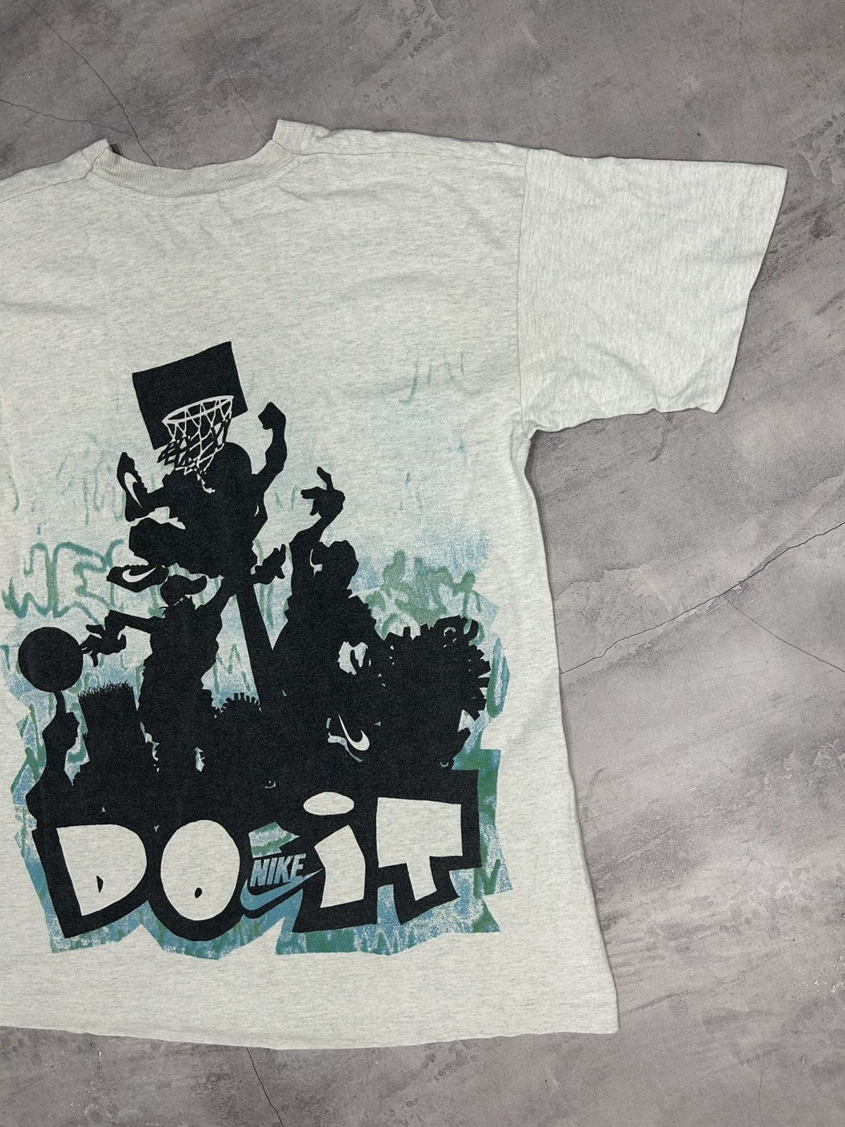 Nike Vintage Nike Just Do It Basketball T-Shirt Single Stitch Size US S / EU 44-46 / 1 - 7 Thumbnail