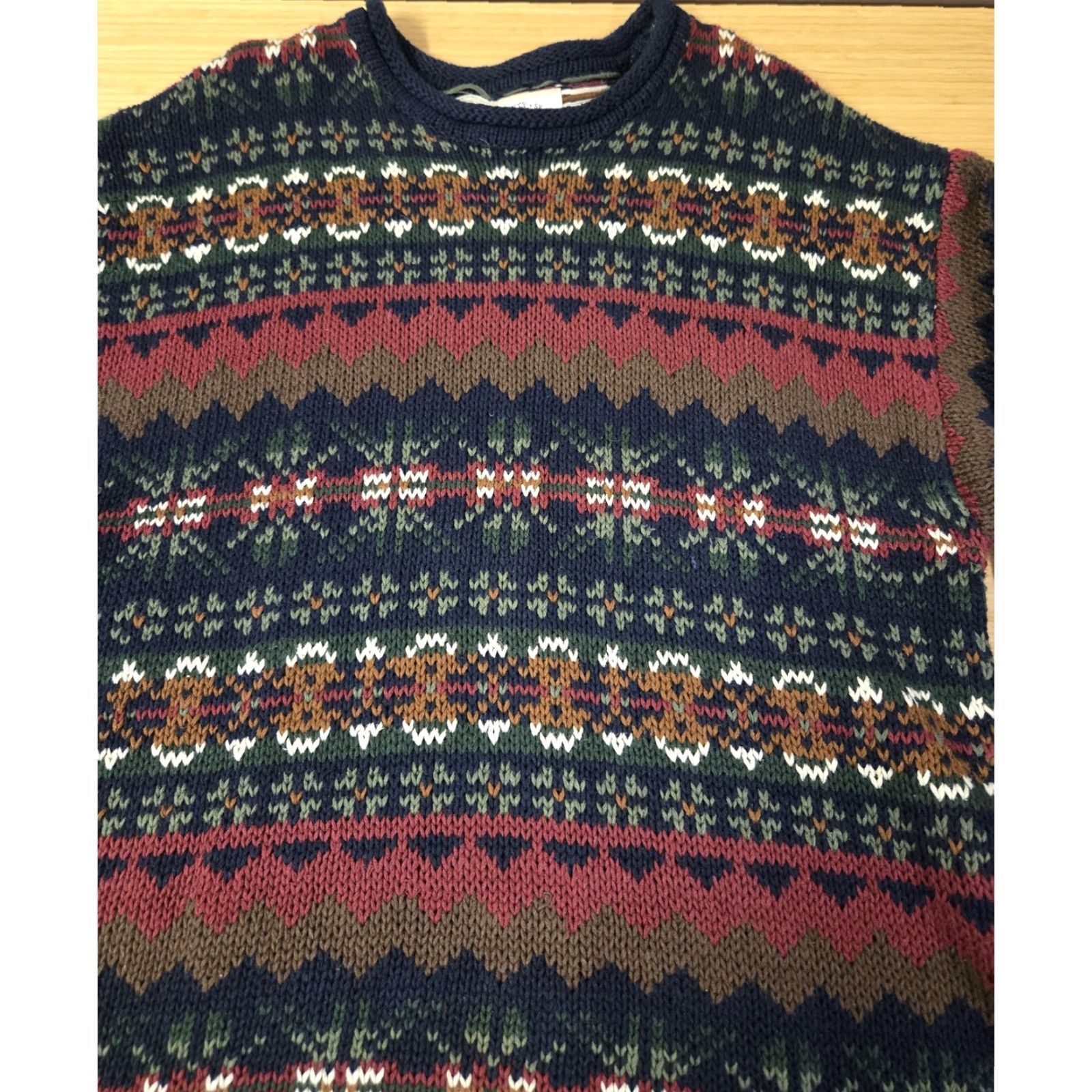 Vintage **Vintage 90s County Seat Mens XL Navy Fair Isle Ramie Cotton Sweater** User: Vintage County Seat Mens XL Navy Fair Isle Ramie Cotton Sweater Size US XL / EU 56 / 4 - 4 Thumbnail