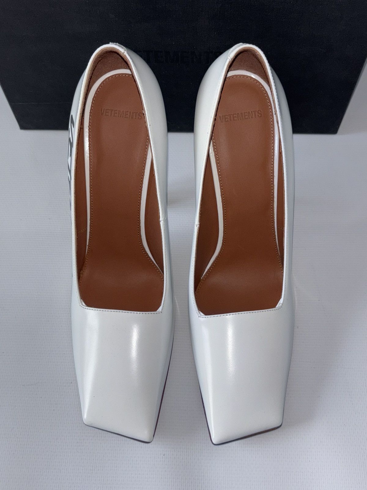 Vetements Vetements Logo leather heels Size US 9 / IT 39 - 4 Thumbnail