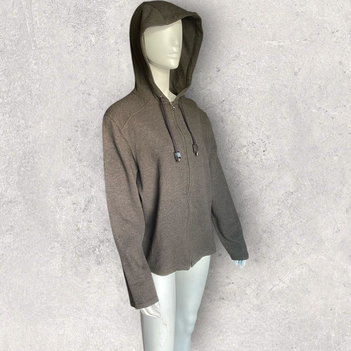 Prada Prada Sport Brown Oversize Hoodie Size L / US 10 / IT 46 - 2 Thumbnail
