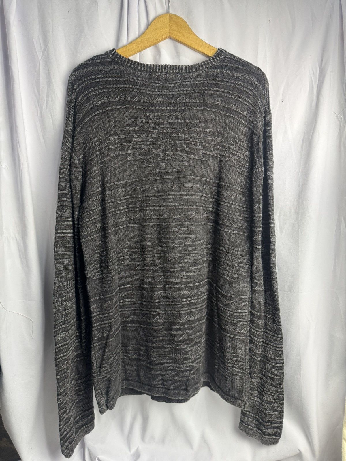 Yohji Yamamoto Navajo Knit Sweaters Moussy Black Washed Archive Styled Size US L / EU 52-54 / 3 - 2 Thumbnail