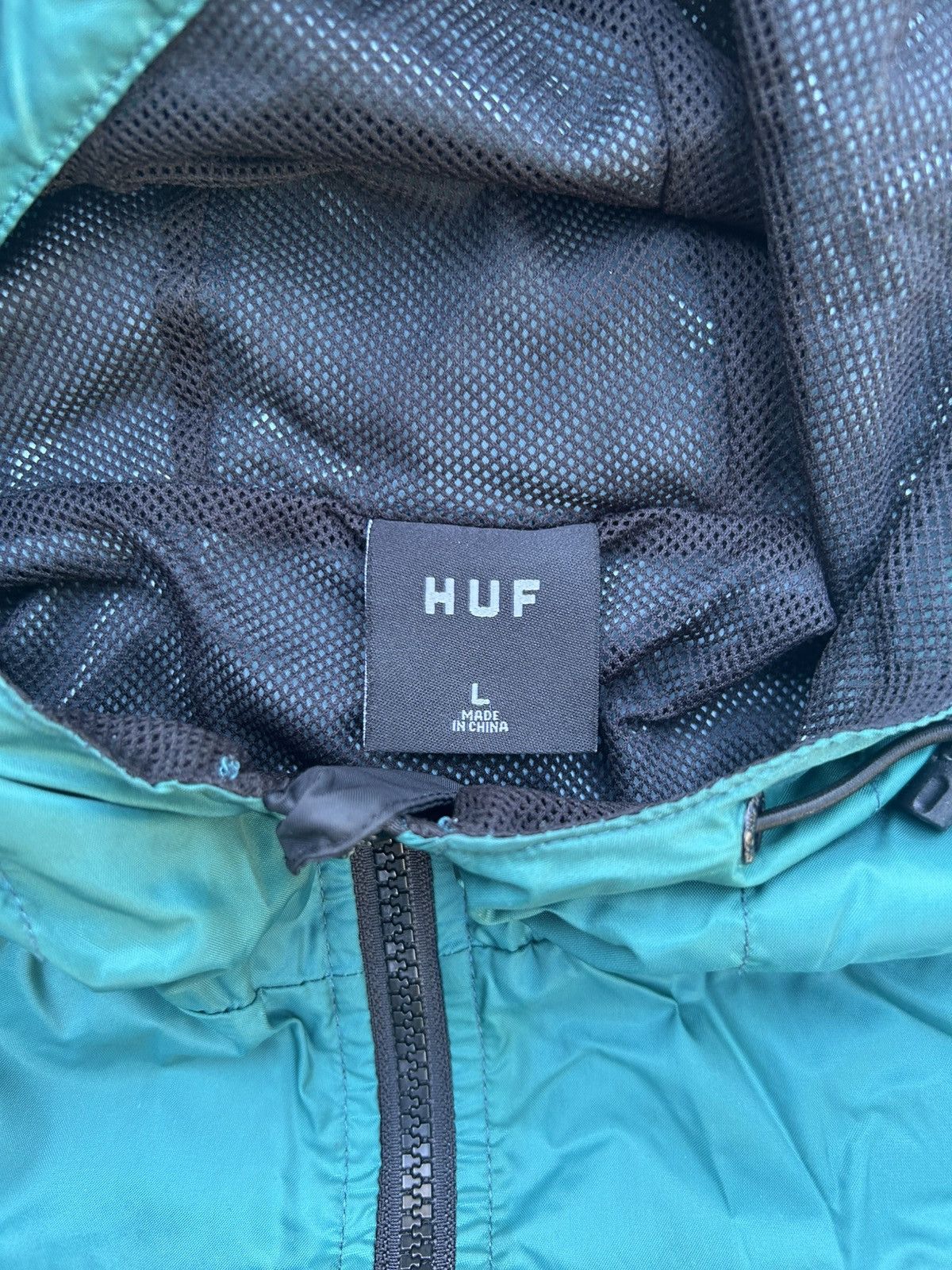 Huf HUF Chemistry Marina Blue Half Zip Anorak Jacket Size US L / EU 52-54 / 3 - 3 Thumbnail
