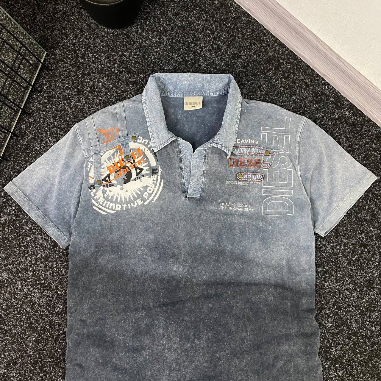 Diesel Diesel vintage 90s polo tshirt japanese style avant garde Size US XL / EU 56 / 4 - 5 Thumbnail