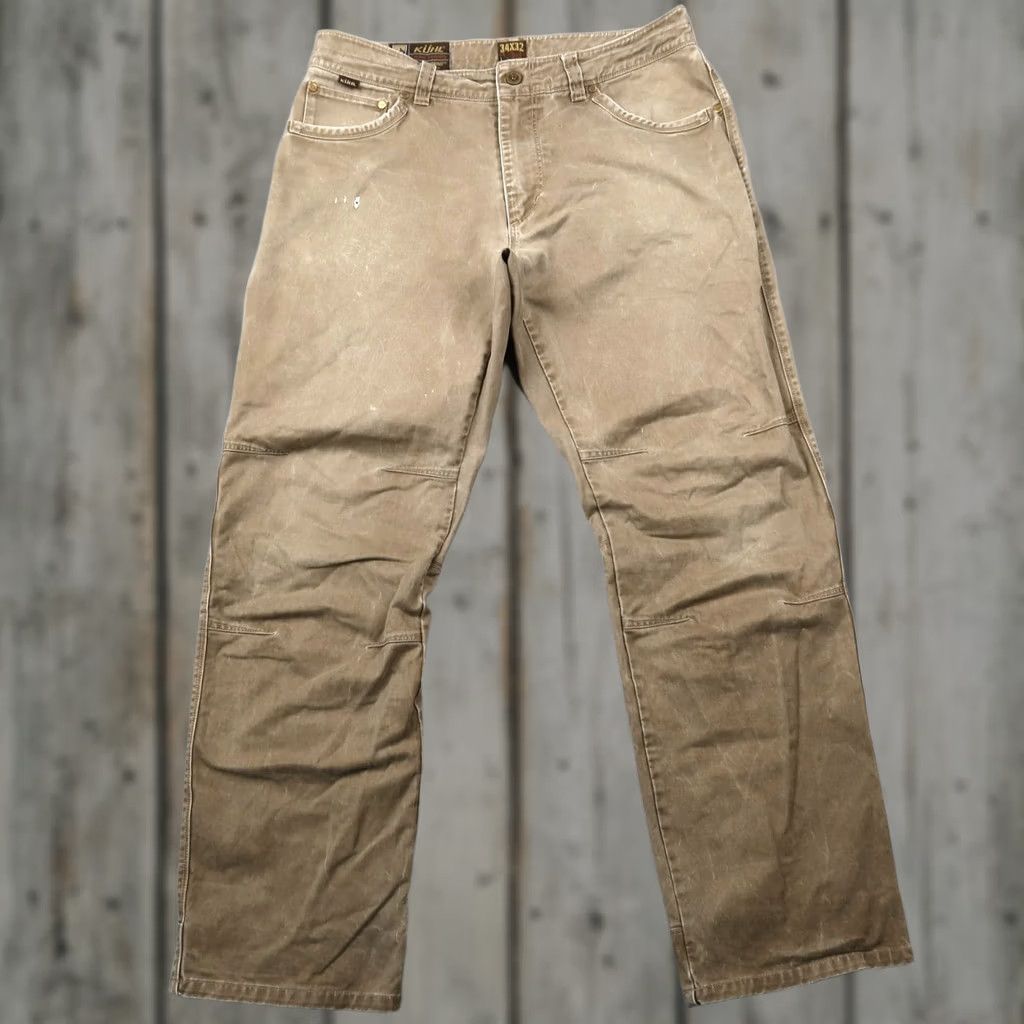 Vintage Kuhl Rydr Canvas Outdoor Hiking Vintage Patina Pants 34x32 Brown Size US 34 / EU 50 - 1 Thumbnail