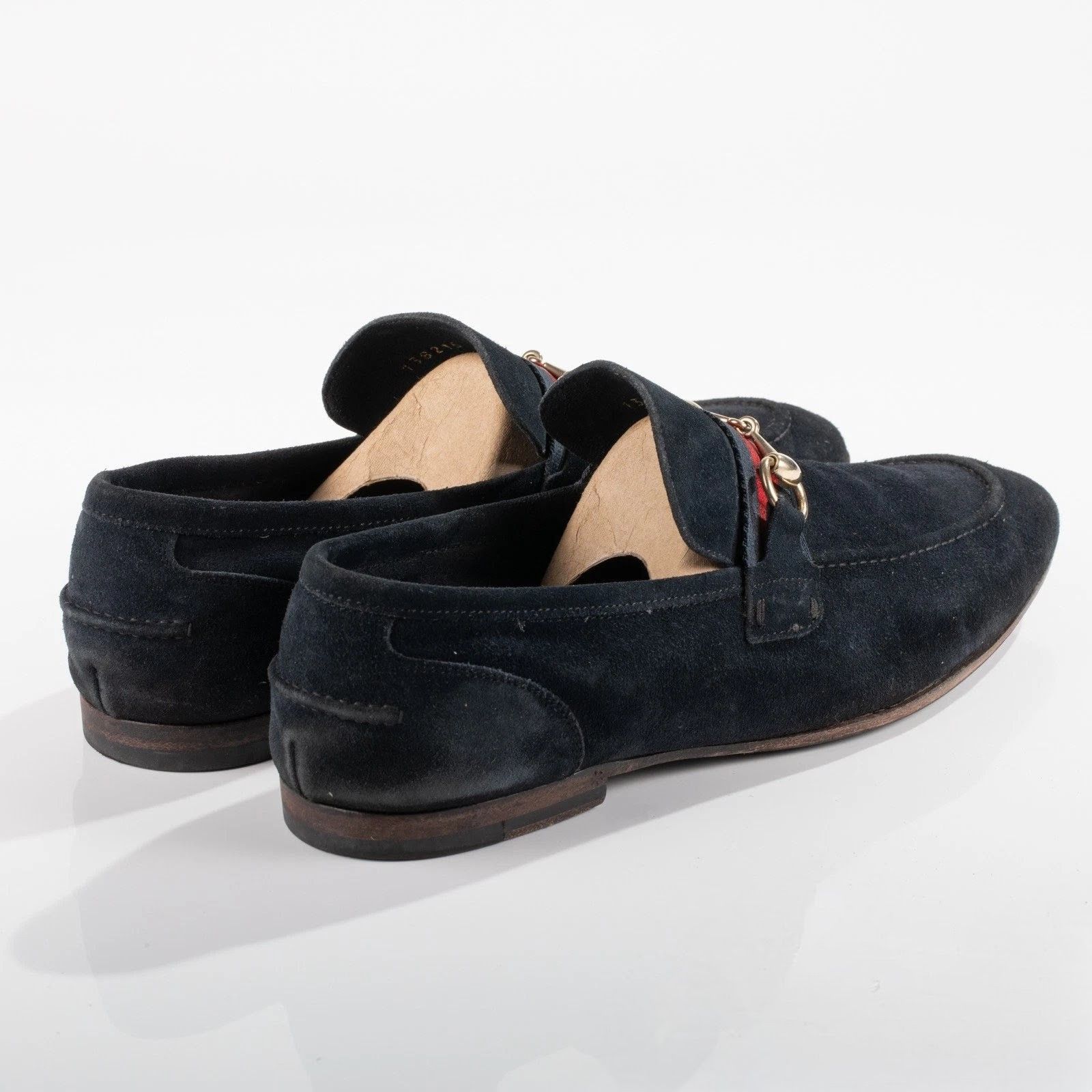 Gucci Gucci Horsebit Loafers Navy Blue Suede 9 Leather Size US 9 / EU 42 - 5 Thumbnail