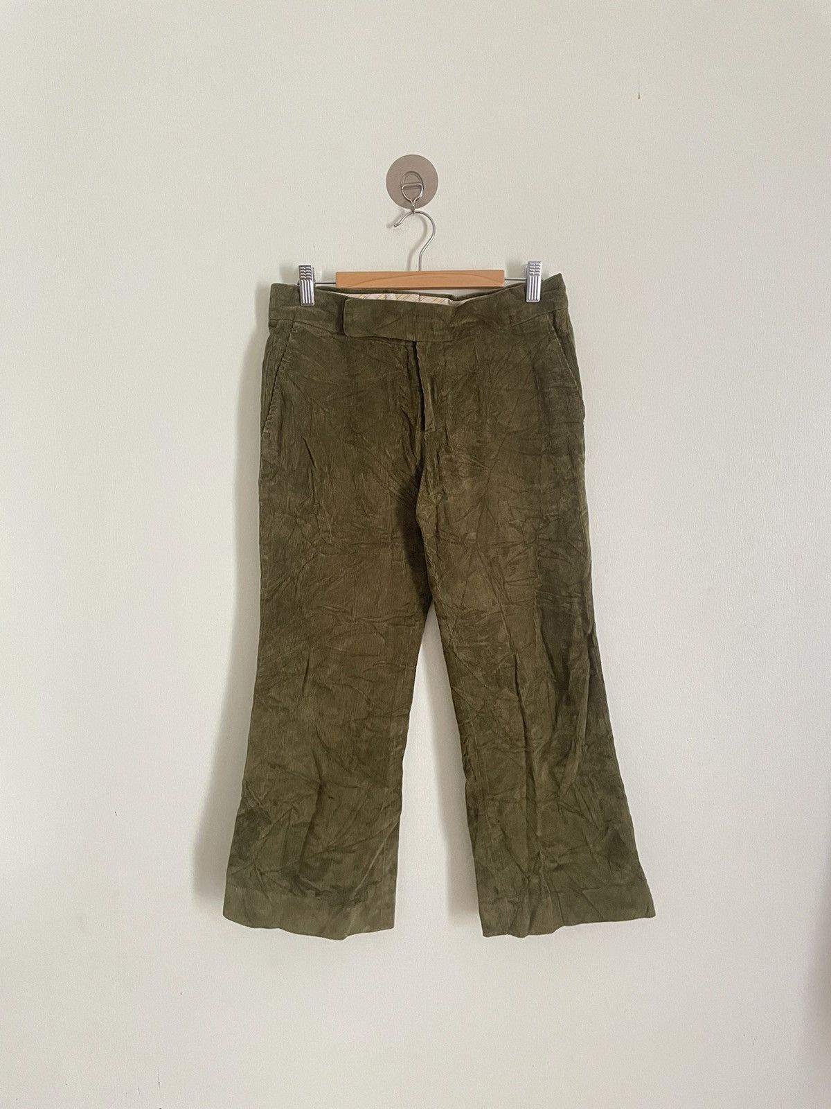 image of Marni Corduroy Pants in Green, Women's (Size 30)