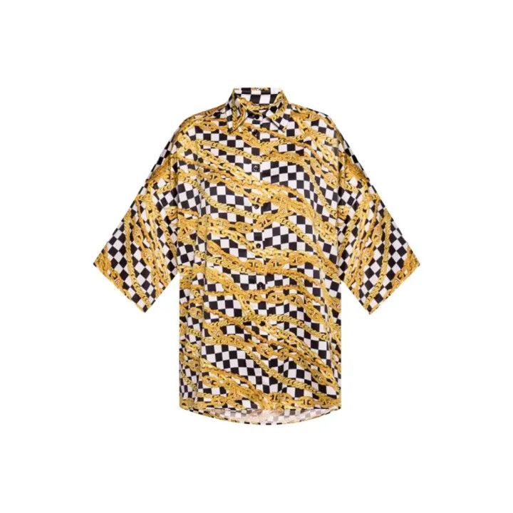 Balenciaga Balenciaga Checkered Button-Up Long Sleeve Shirt 0079 Size M / US 6-8 / IT 42-44 - 1 Thumbnail