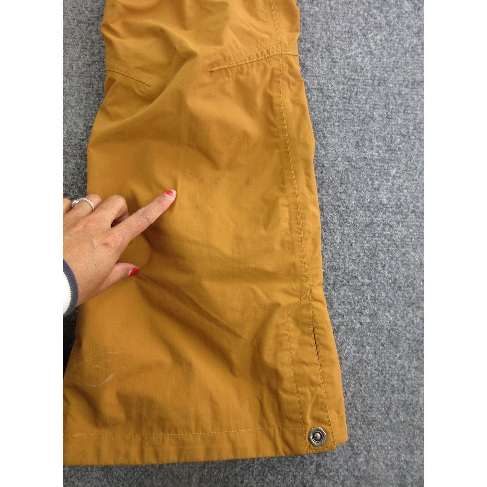 The North Face The North Face Snow Pants Womens Small Yellow Insulated Ski Cargo Flare Leg Size 28" / US 6 / IT 42 - 3 Thumbnail
