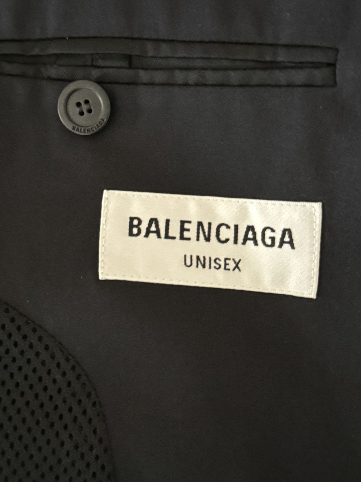 Balenciaga Balenciaga Black Nylon Technical Tailored Blazer Size US S / EU 44-46 / 1 - 5 Thumbnail