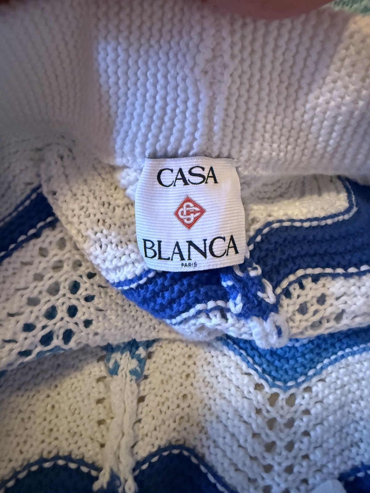 Casablanca Wave Crocheted Shorts (sz XL)