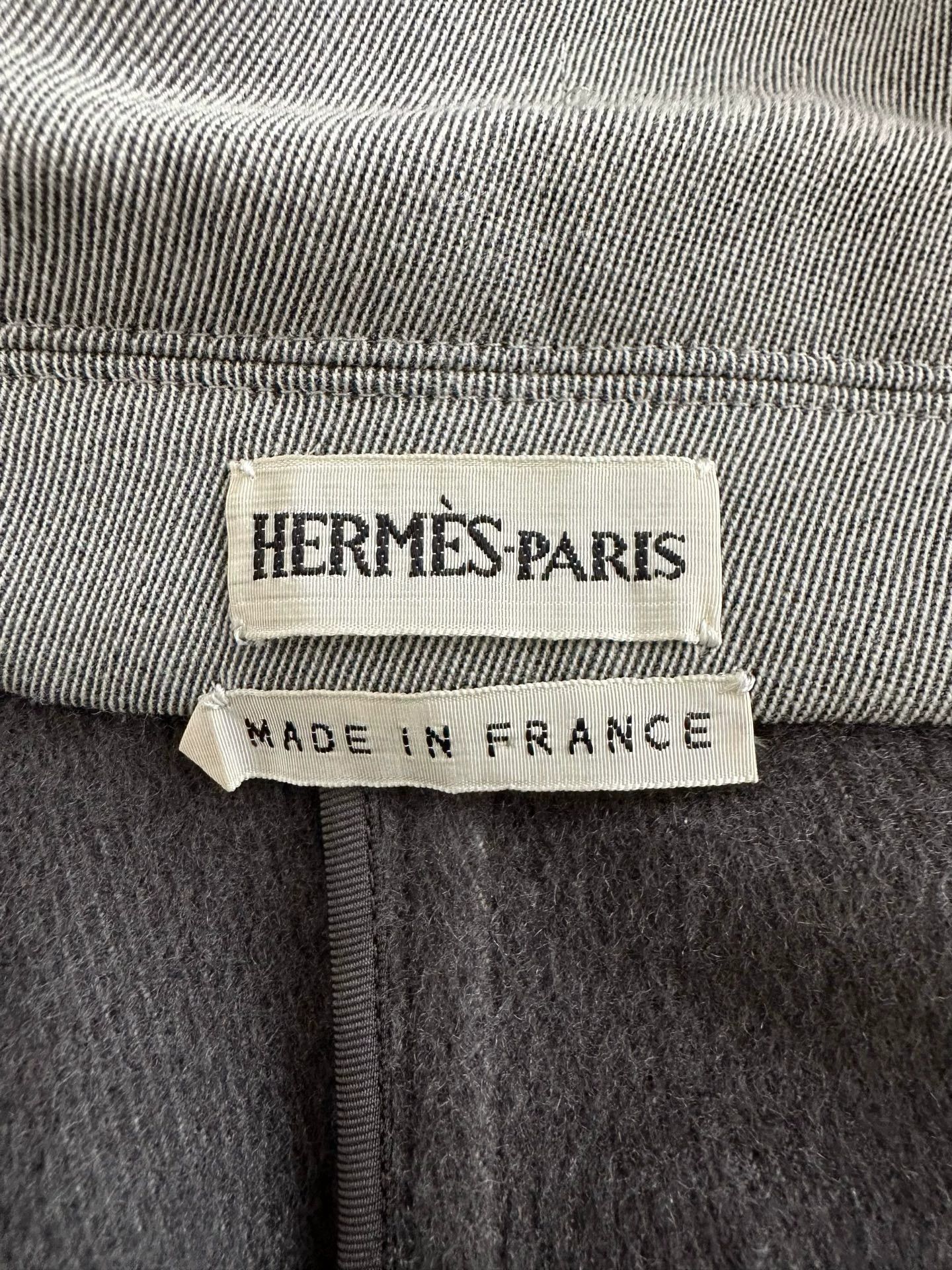 Hermes Hermès Margiela midlength gray coat women's 34 Size XS / US 0-2 / IT 36-38 - 7 Thumbnail