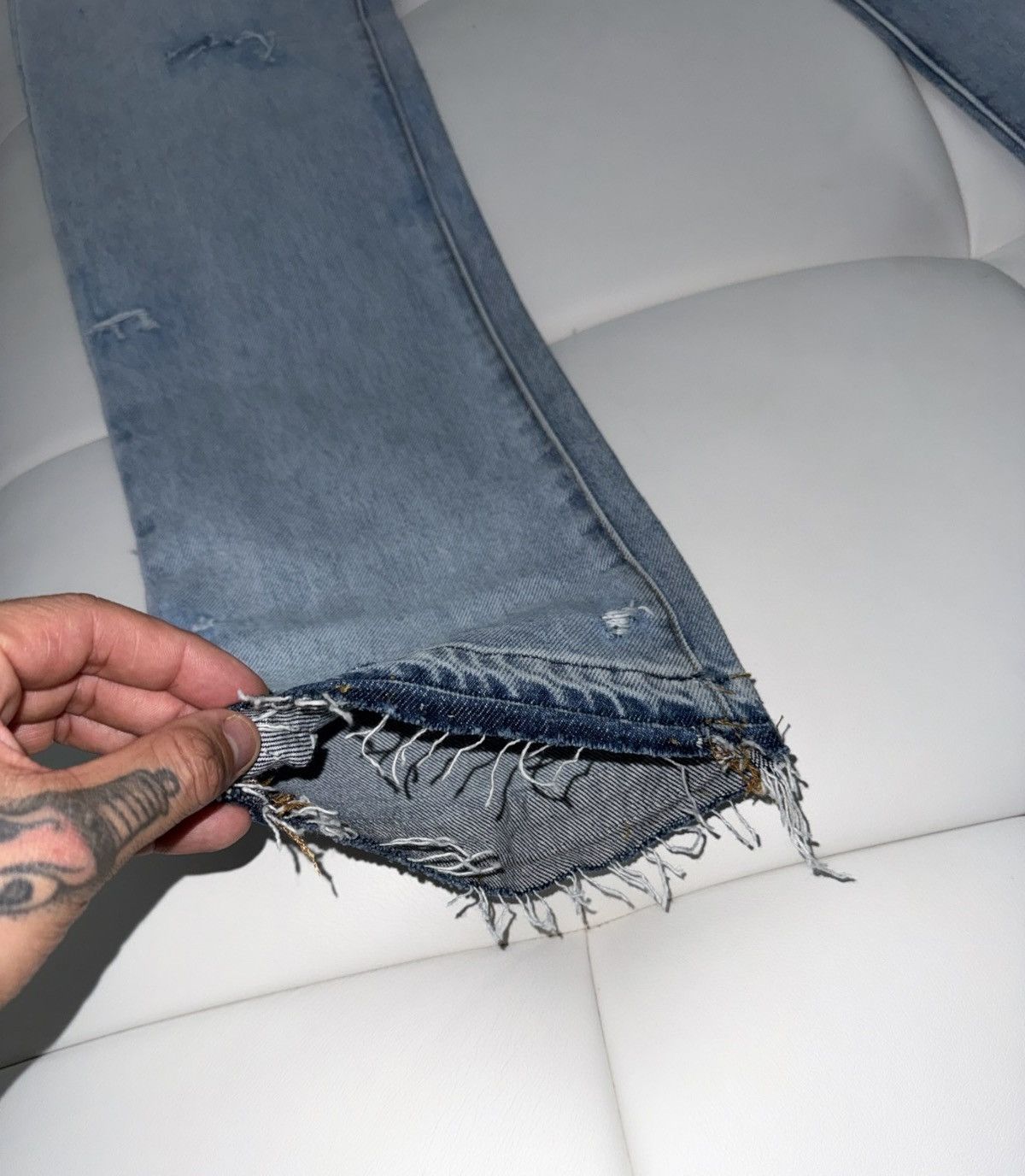 Gallery Dept. G patch distressed jeans Size US 34 / EU 50 - 6 Thumbnail