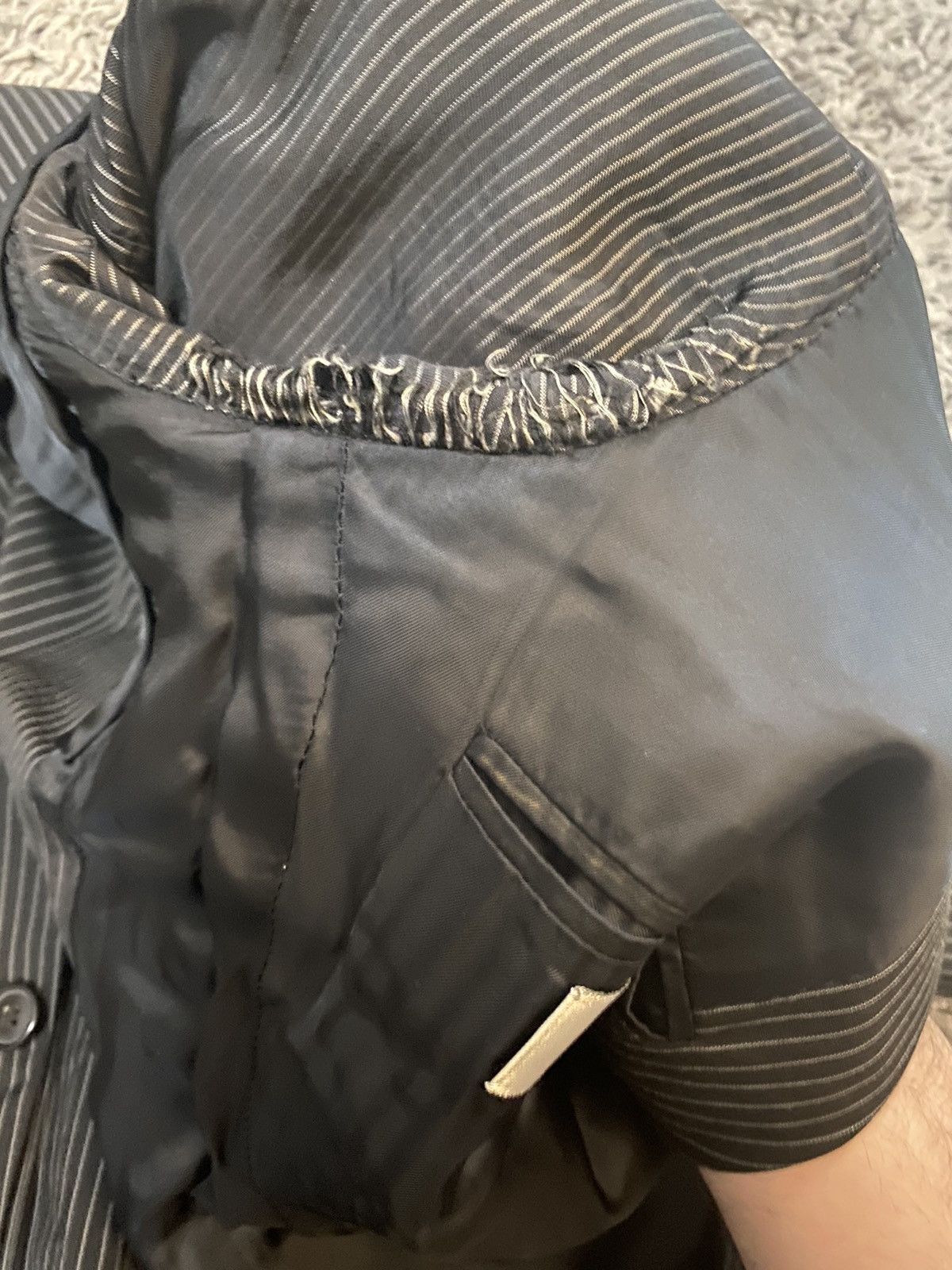 Dior × Hedi Slimane Dior Homme Pinstripe Blazer Size 46R - 9 Thumbnail