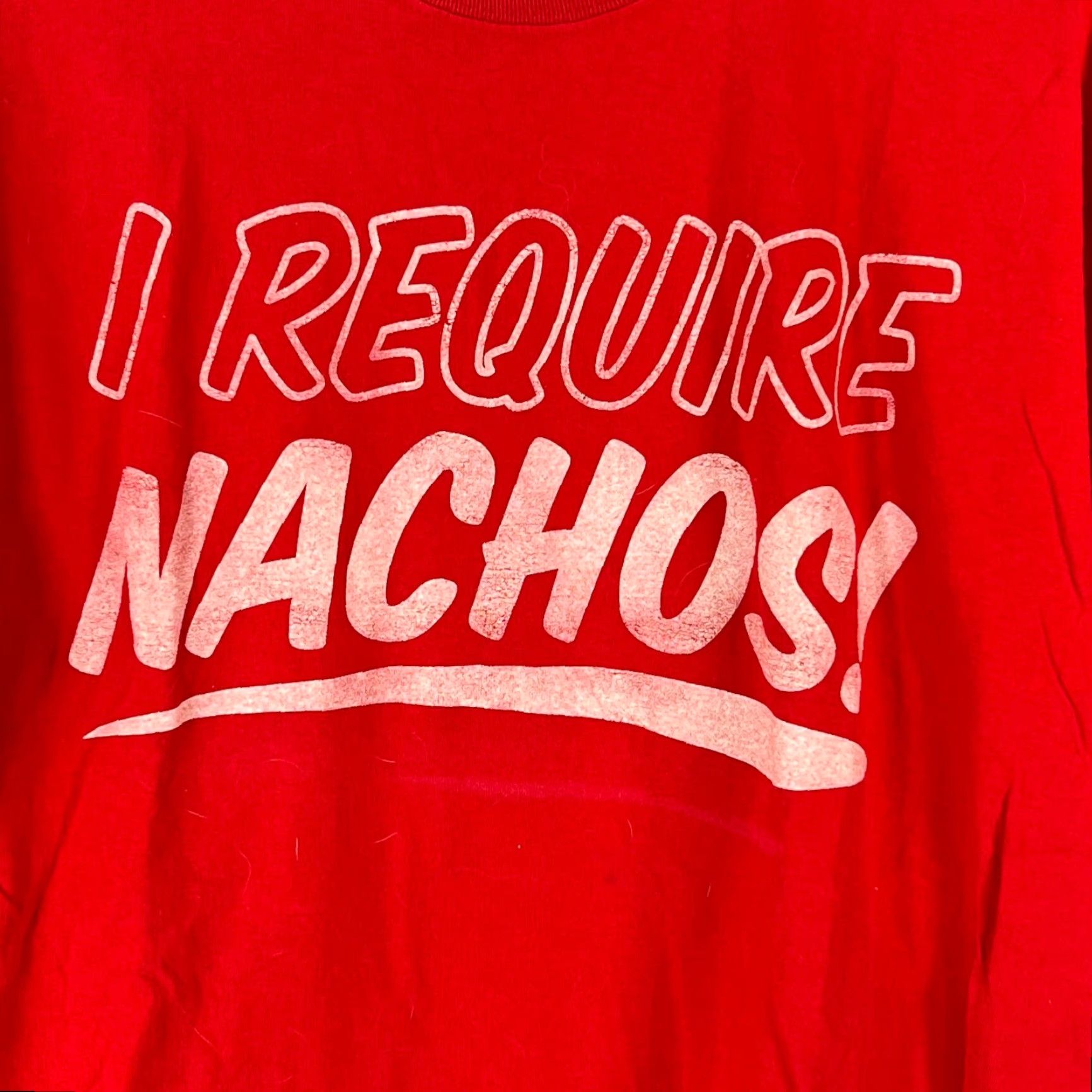 Gildan Gildan Mens I Require Nacho Heavy Cotton Short Sleeve Red Graphic T Shirt Size L Size US L / EU 52-54 / 3 - 3 Thumbnail