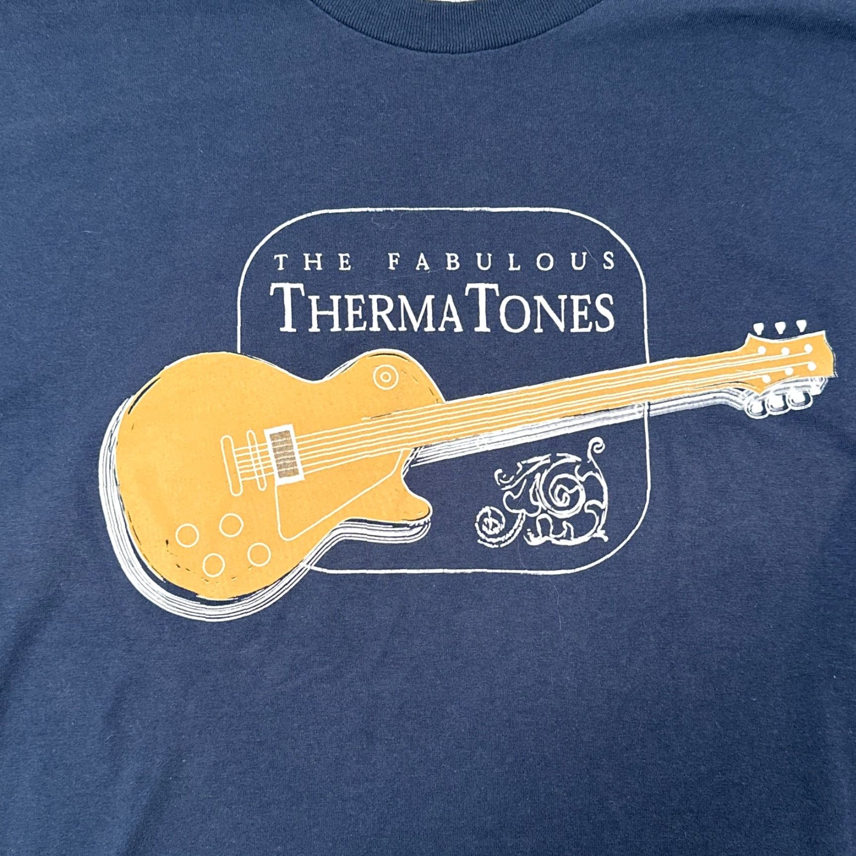 Fruit Of The Loom VINTAGE Fruit of the Loom T-Shirt Men Large Graphic Print Music Art Concert Navy Blue Short Sleeve Size US L / EU 52-54 / 3 - 2 Thumbnail