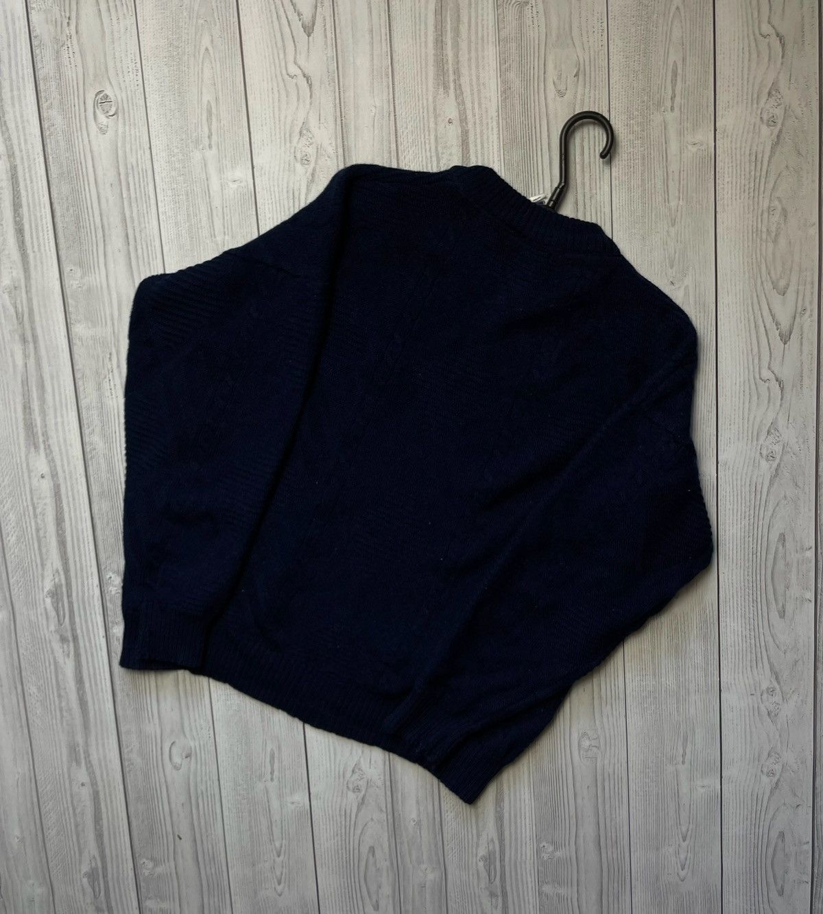 Burberry × Vintage Vintage Burberrys sweater size M-L navy rare logo Size US L / EU 52-54 / 3 - 9 Thumbnail