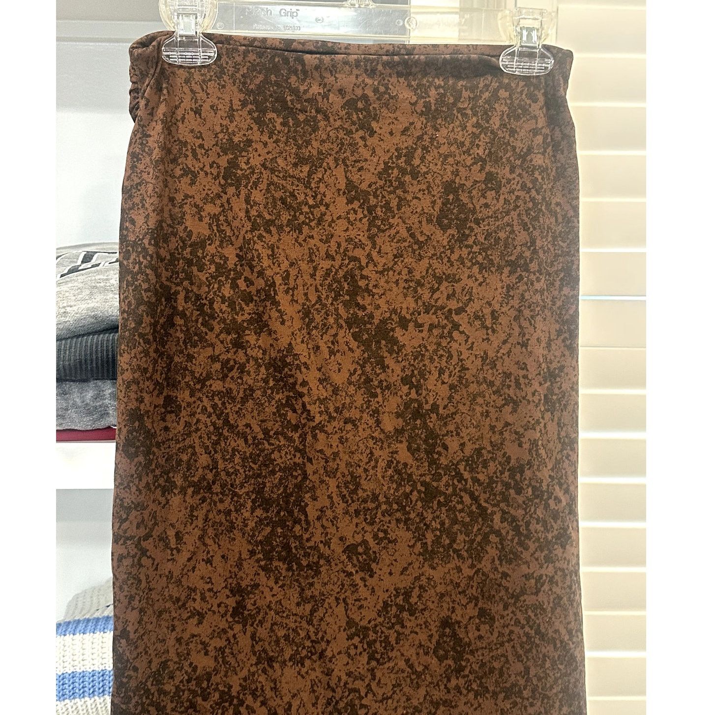 Other Open Edit Boho Brown Tulip Hem Flowy Knee Length Skirt S NWT Size 30" / US 8 / IT 44 - 6 Thumbnail