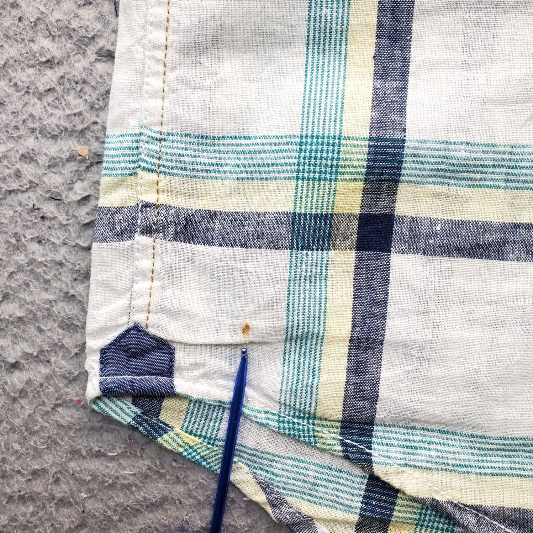 Club Room Club Room Button-Down Shirt Mens L Multi Plaid Linen Short Sleeve Collared Size US L / EU 52-54 / 3 - 4 Thumbnail