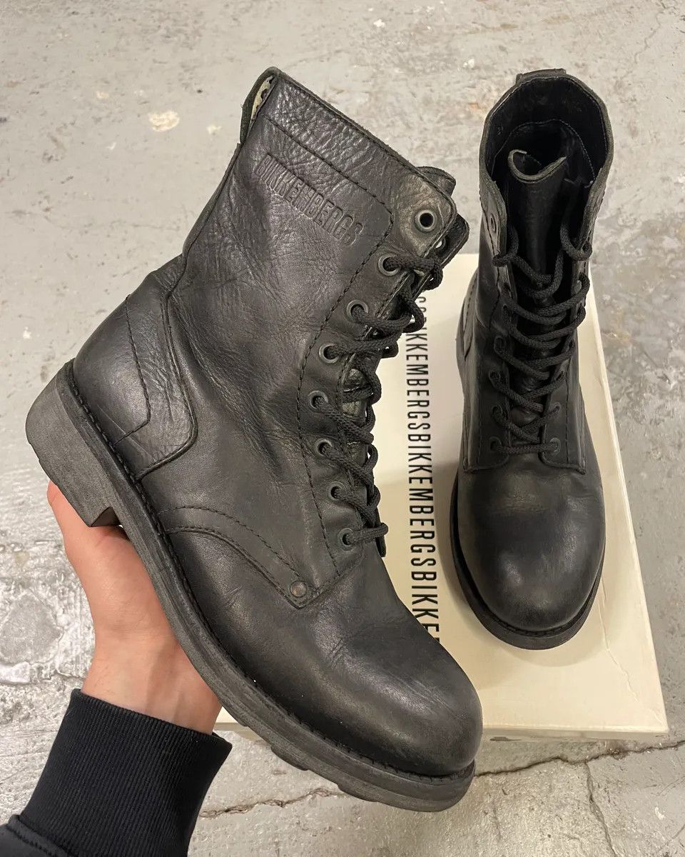 2000s Dirk Bikkembergs Black Leather High Boots