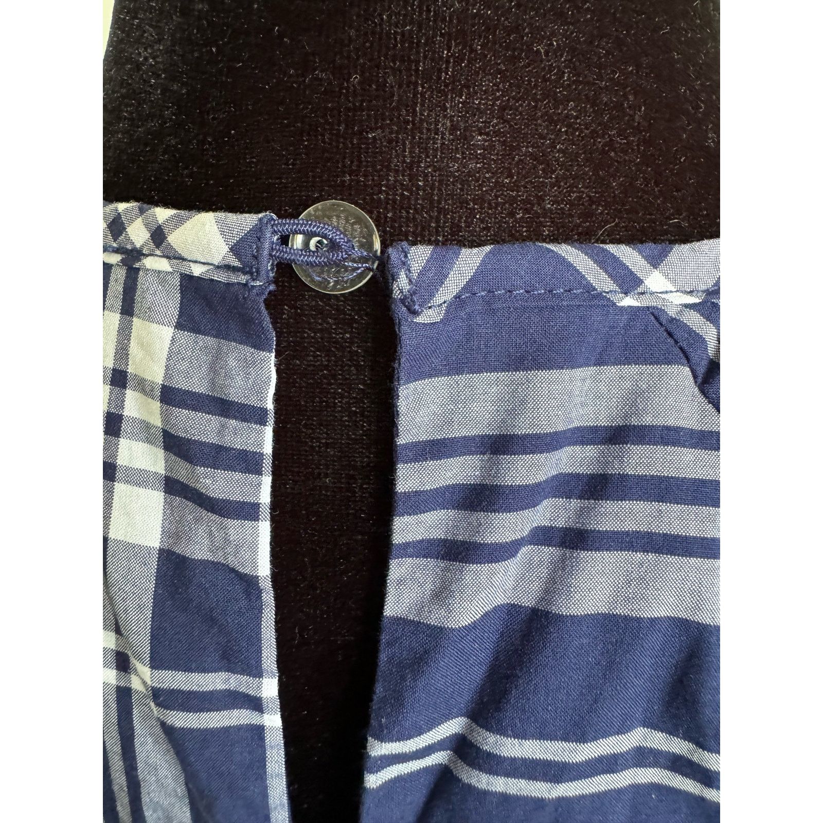 Hill House Hill House Womens Dress Sz XS Navy Blue White Adeline Plaid Size XS / US 0-2 / IT 36-38 - 8 Thumbnail