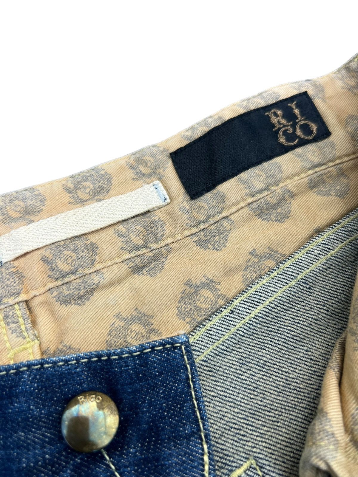 20471120 RICO Japan Fade Blue Denim Bootcut Jeans Size US 29 - 5 Thumbnail