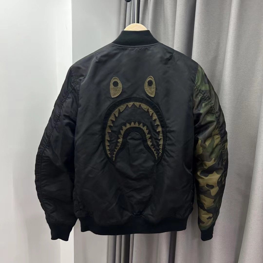 Bape BAPE UND SHARK MA-1 JACKET Size US M / EU 48-50 / 2 - 2 Thumbnail