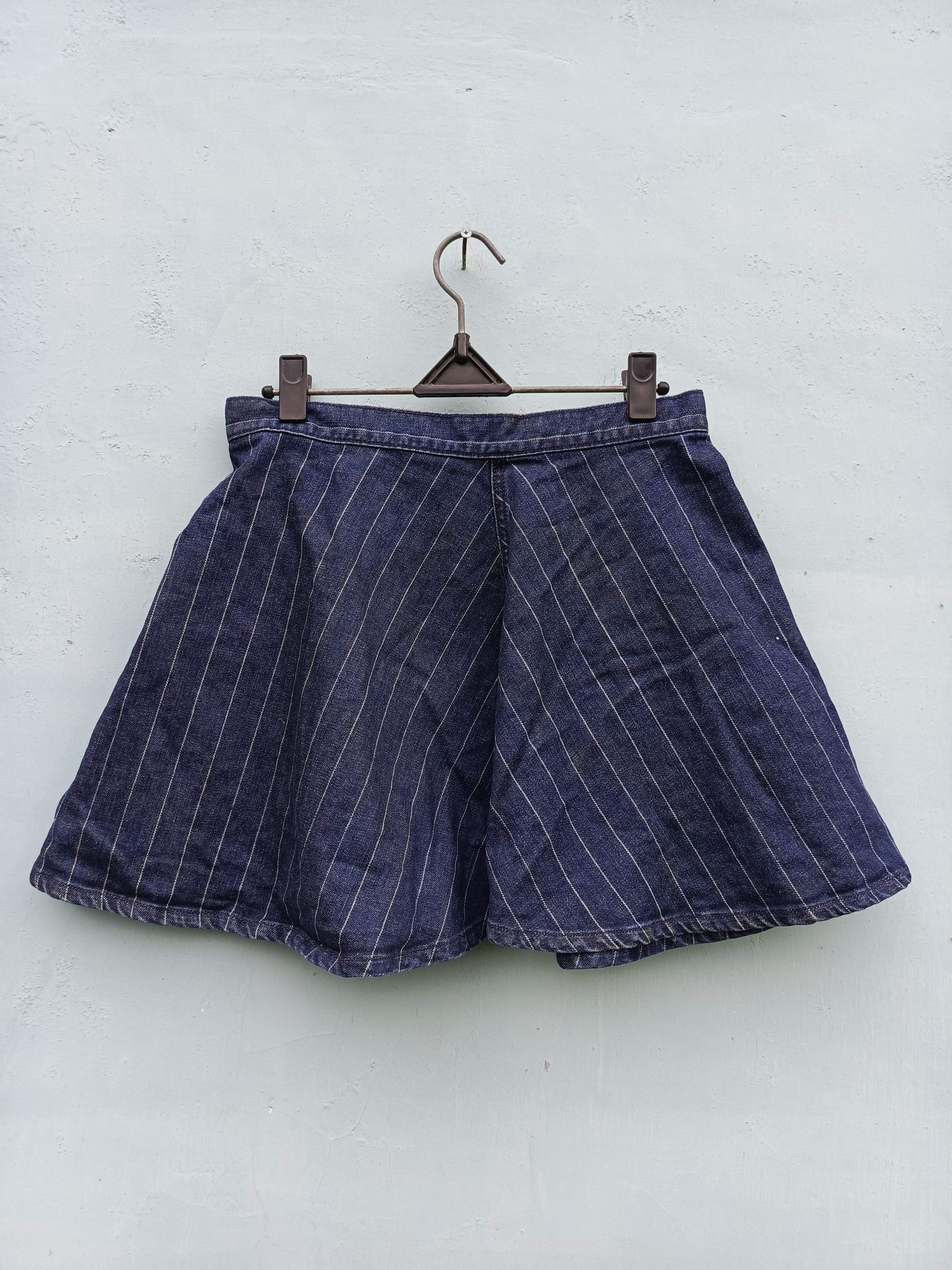 Designer TOPTEN stripe denim skirt Size 28" / US 6 / IT 42 - 4 Thumbnail