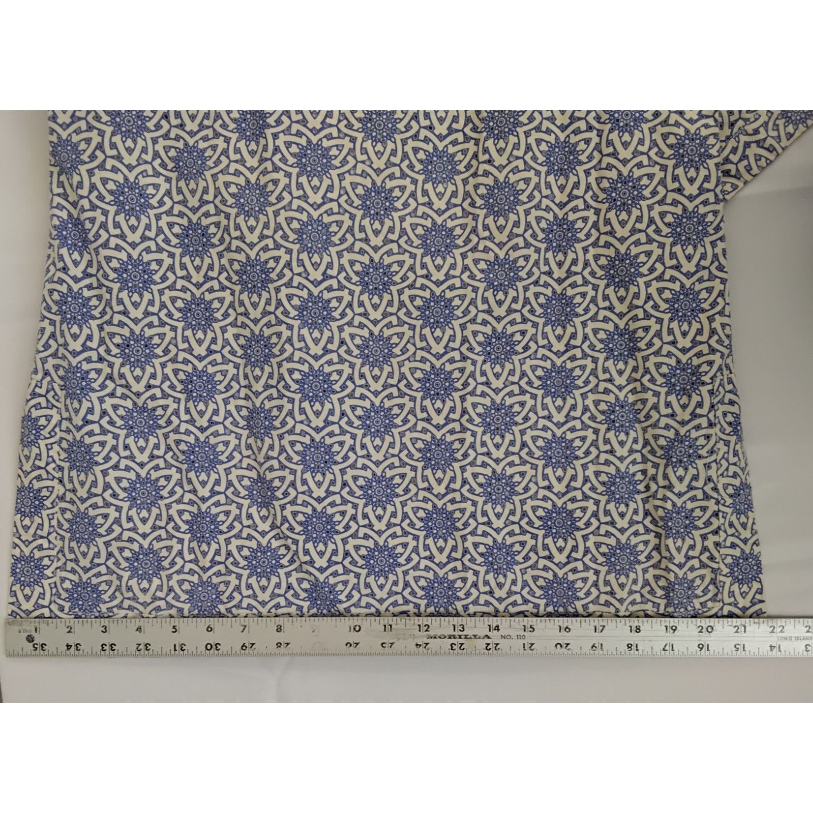 Tory Burch Tory Burch Eyelet Tunic Women's 8 Blue/White Floral Unlined Size M / US 6-8 / IT 42-44 - 11 Thumbnail
