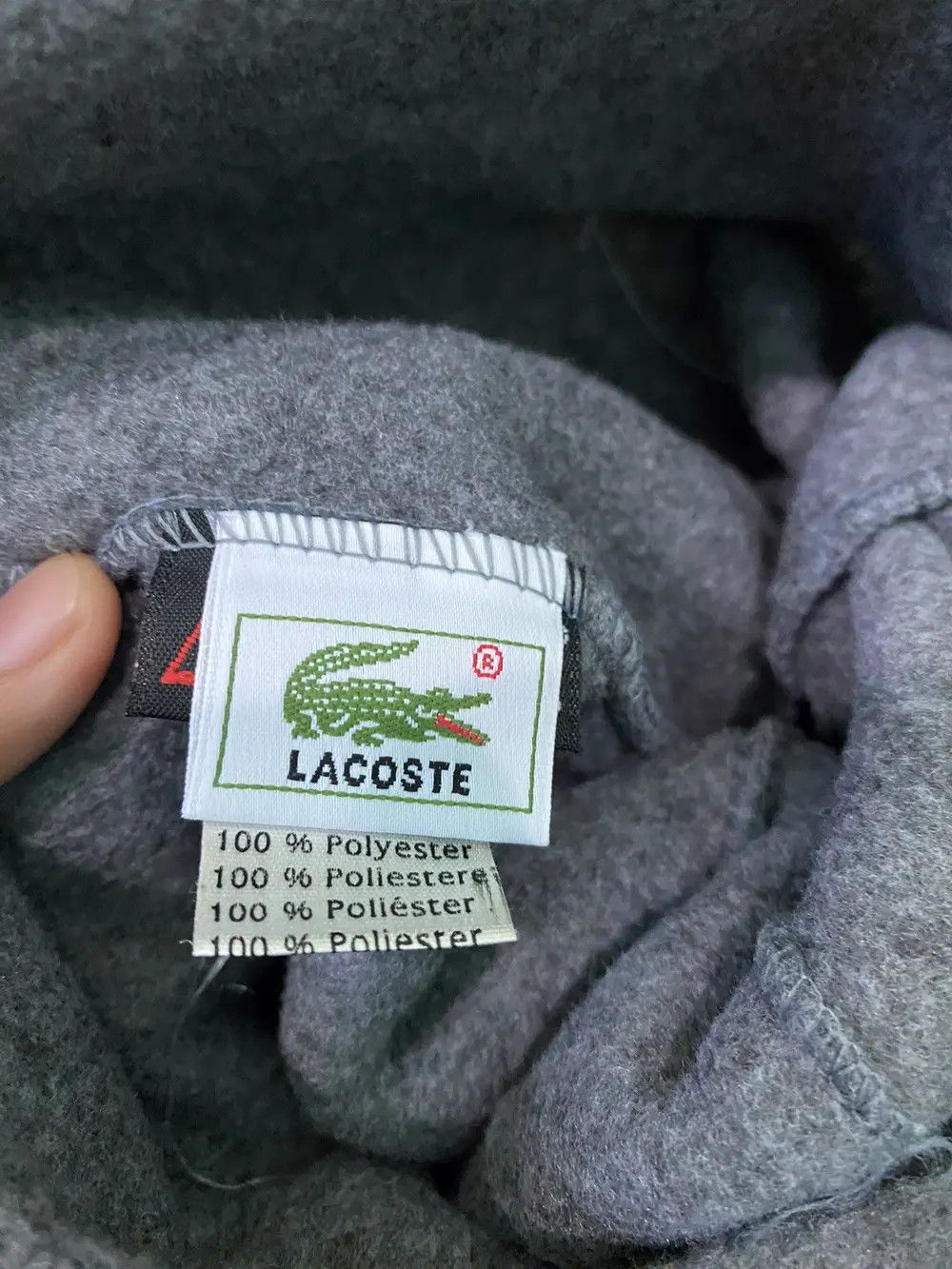 Lacoste × Polartec × Vintage Lacoste Polartec Small Logo Beanie Hat Size ONE SIZE - 5 Thumbnail