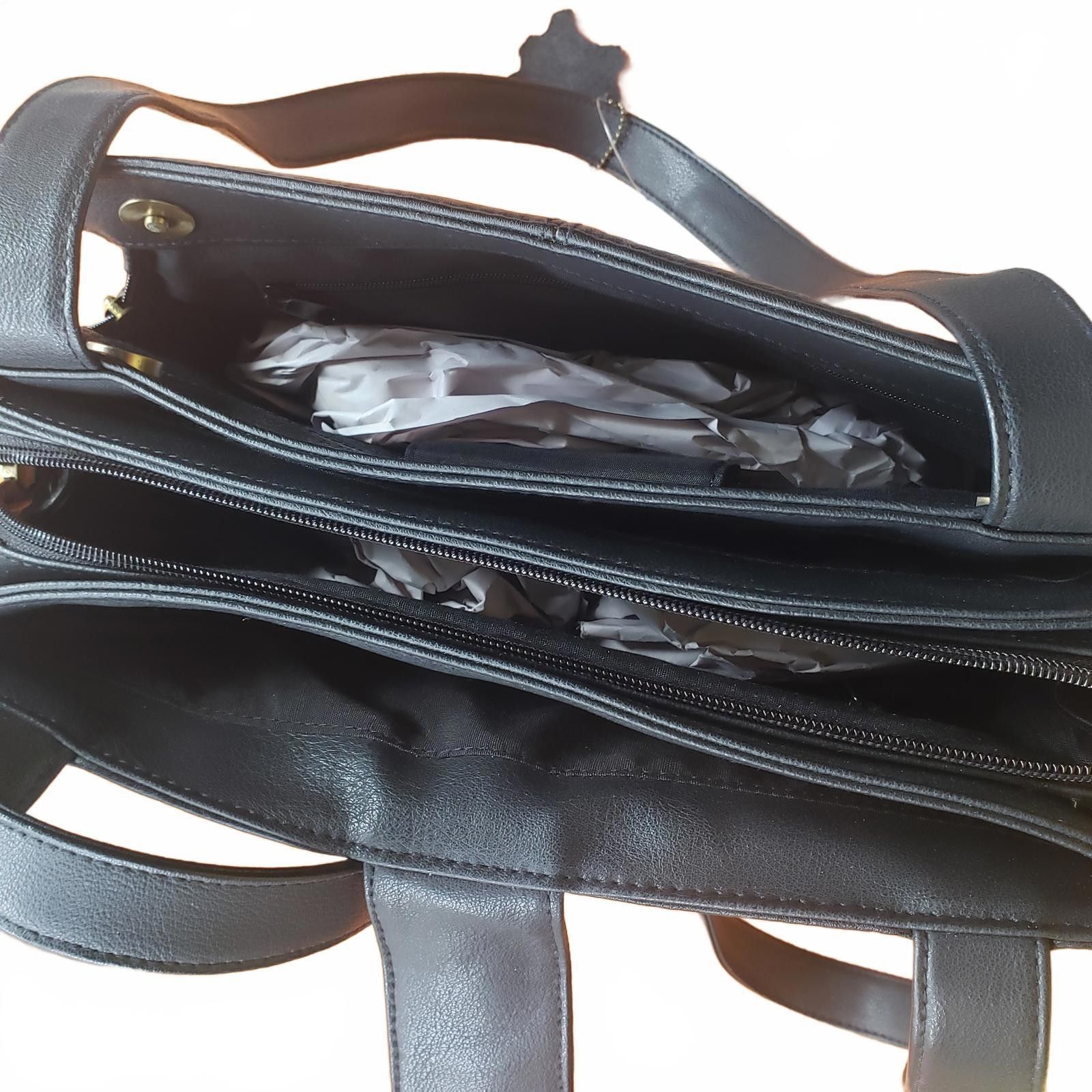 Designer Giani Bernini Black Leather purse Shoulder Bag Handbag NWT Size ONE SIZE - 3 Thumbnail
