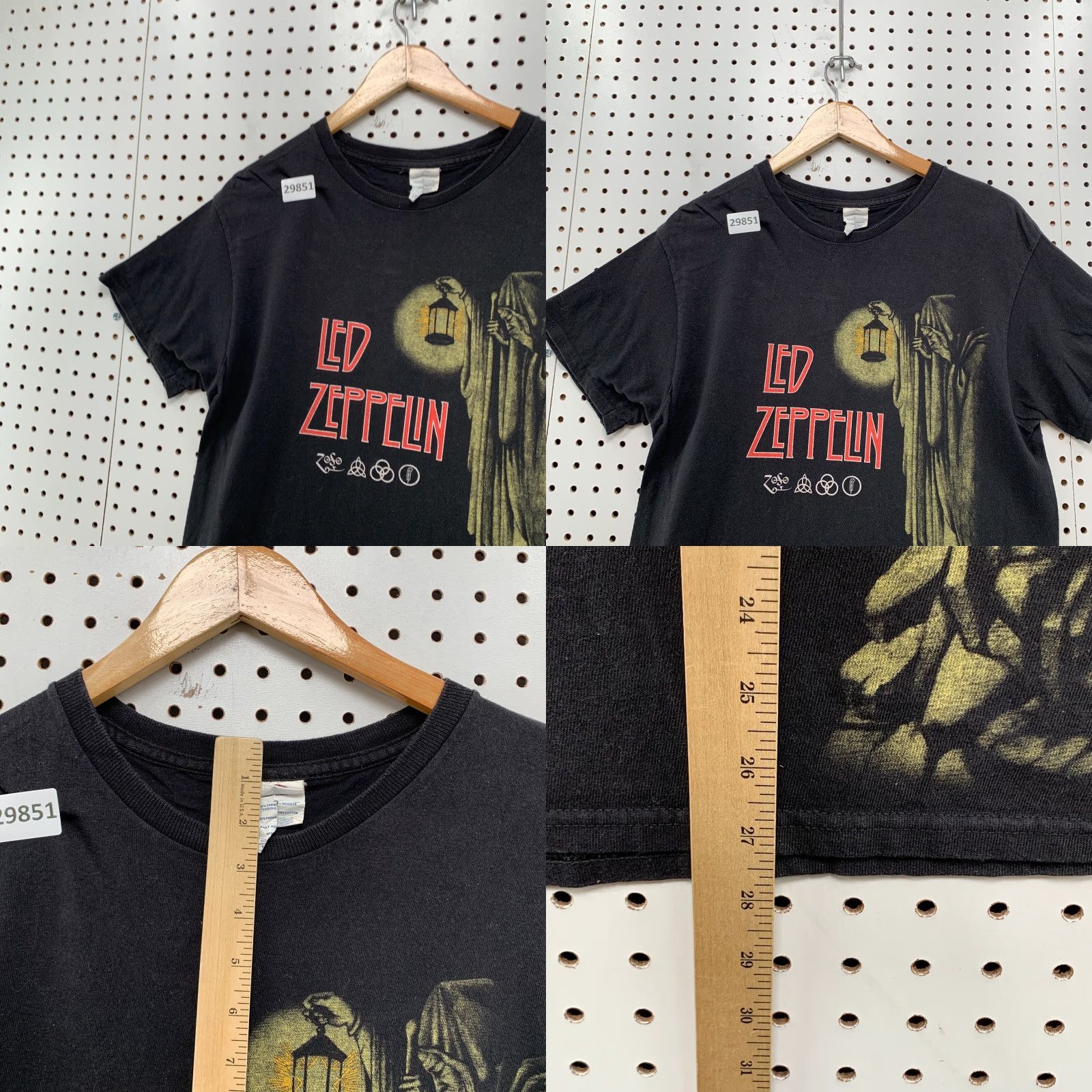 Delta VINTAGE Delta T-Shirt Men's Medium Black 1960s Music Shirt Short Sleeve Crew Neck Vintage Rock Shirt Mens M Black Tee Size US M / EU 48-50 / 2 - 8 Thumbnail