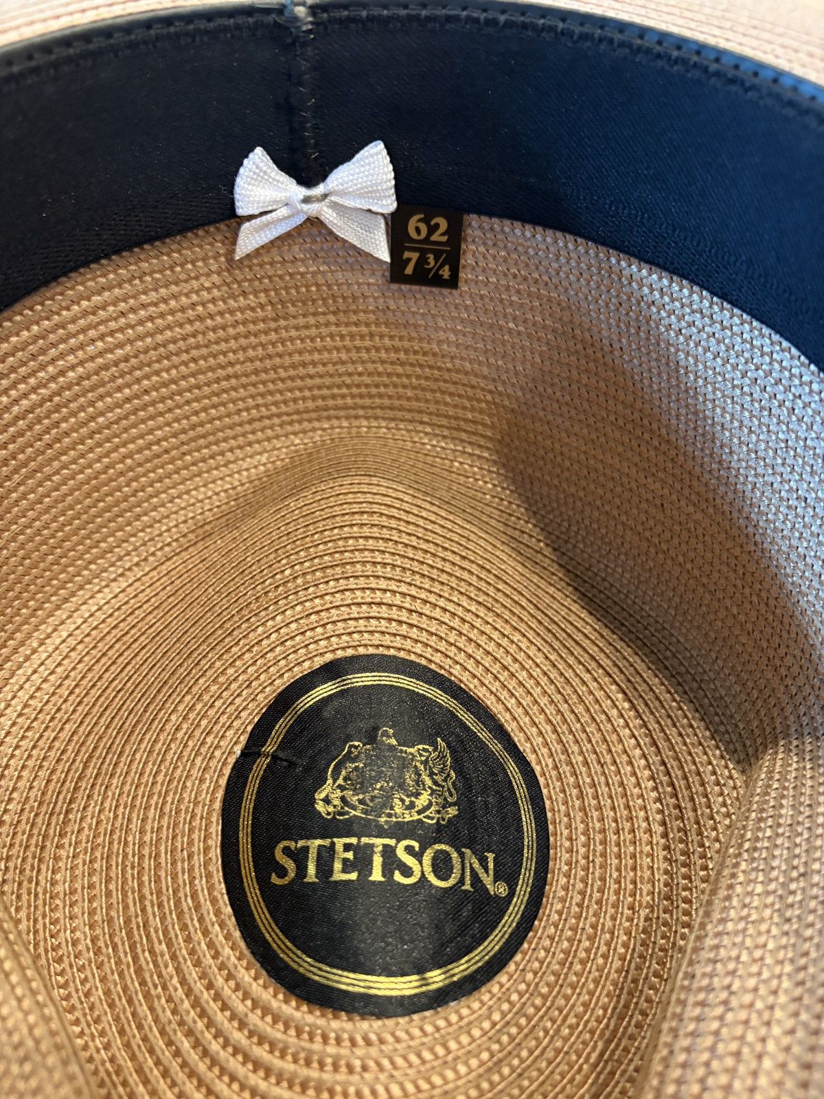 Stetson Stetson Latte Straw Fedora 7-3/4” Size ONE SIZE - 8 Thumbnail