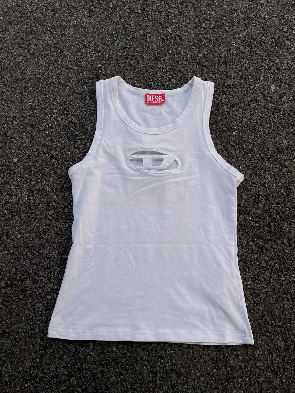 Diesel Diesel | White T-Lynys-Od Tank Top Size XS / US 0-2 / IT 36-38 - 1 Thumbnail