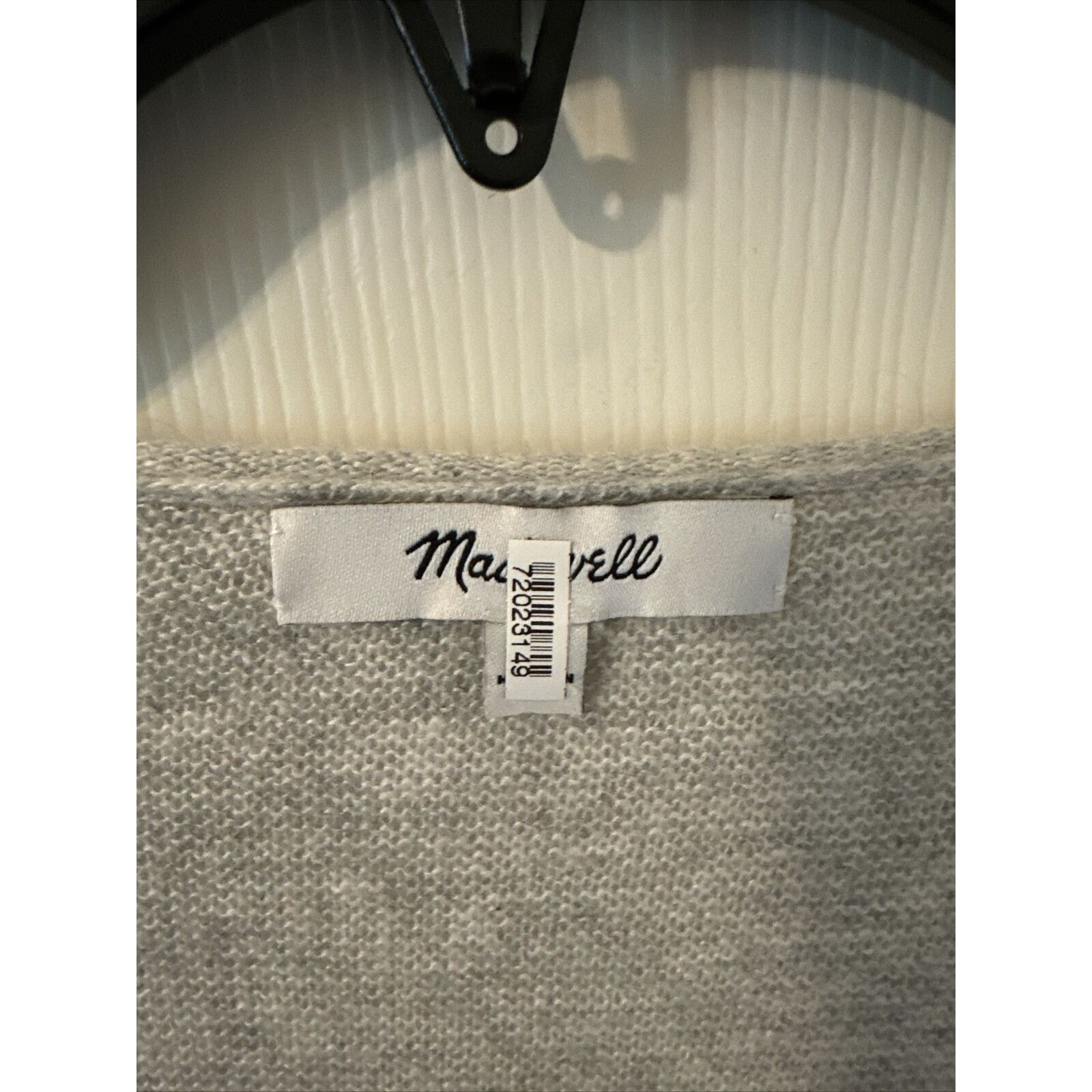 Madewell Madewell Women’s Kimball Gray Alpaca Wool Blend Sweater, XS Size XS / US 0-2 / IT 36-38 - 2 Thumbnail