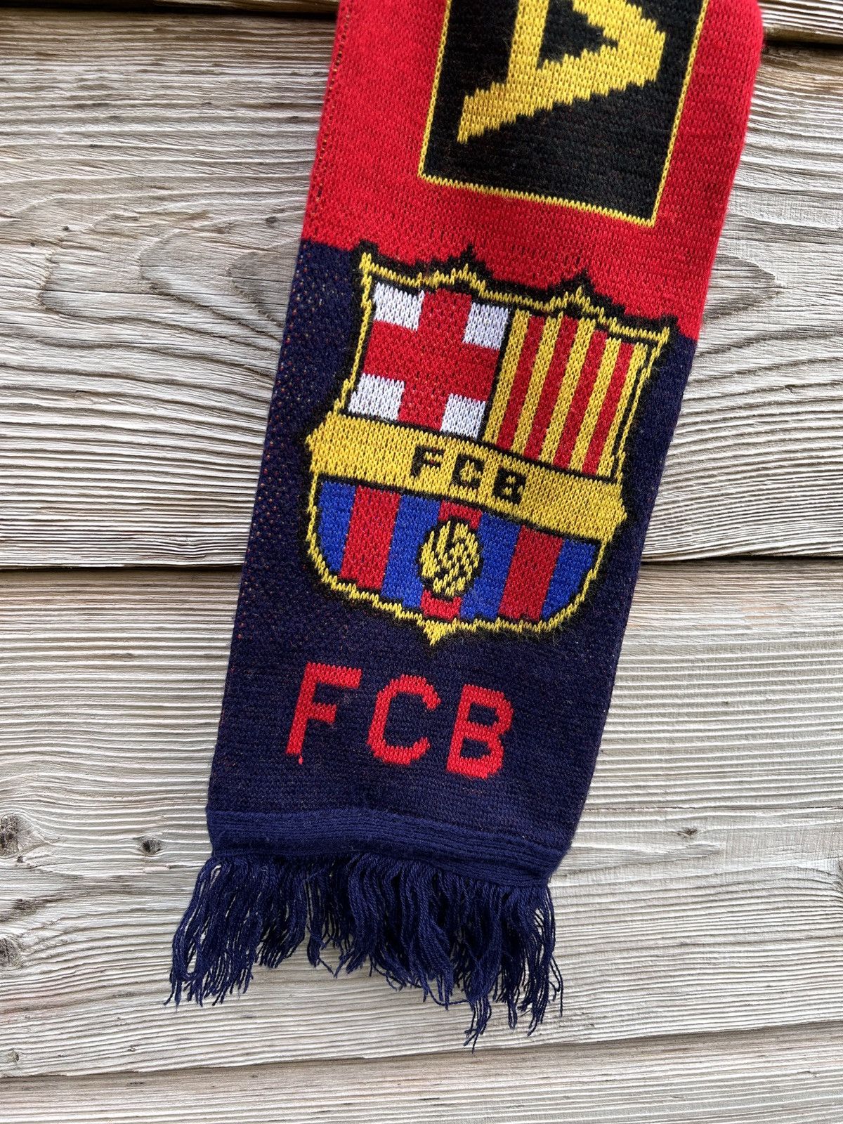 Other Vintage FC Barcelona FCB Barca Fanwear Soccer Scarf Muffler Size ONE SIZE - 2 Thumbnail