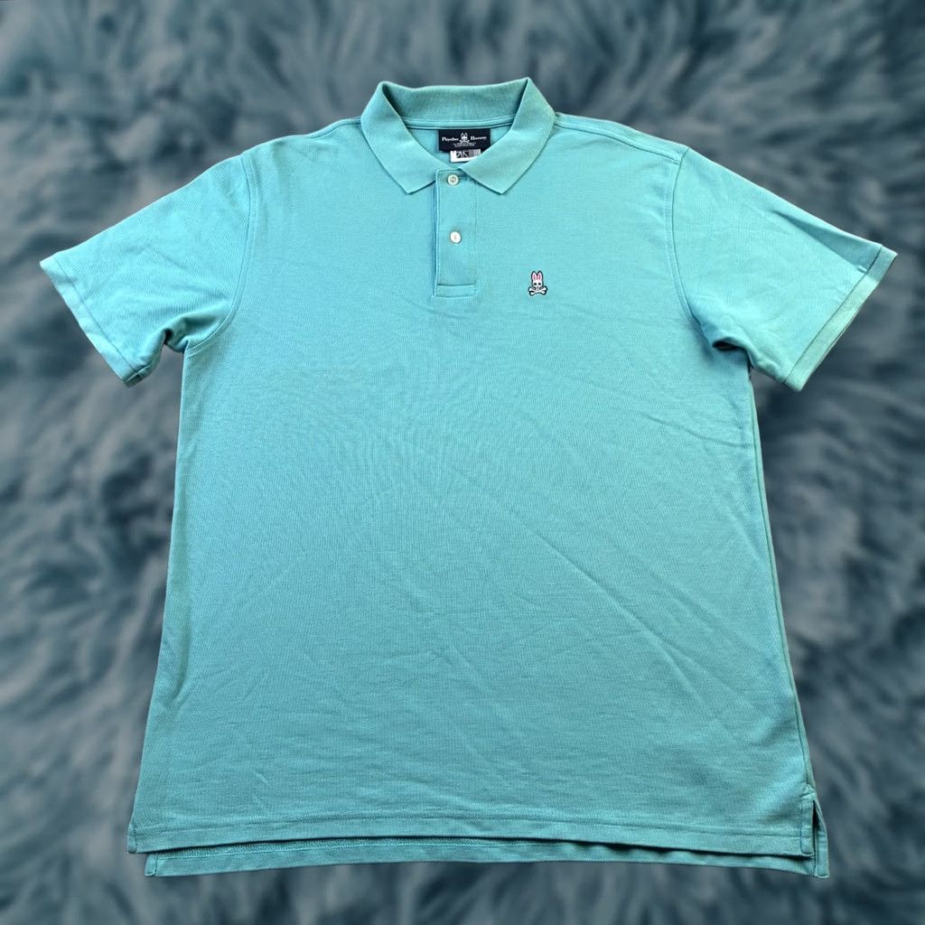 Psycho Bunny Psycho Bunny Polo Shirt Mens XL Blue Cotton Pique Logo Size US XL / EU 56 / 4 - 1 Thumbnail