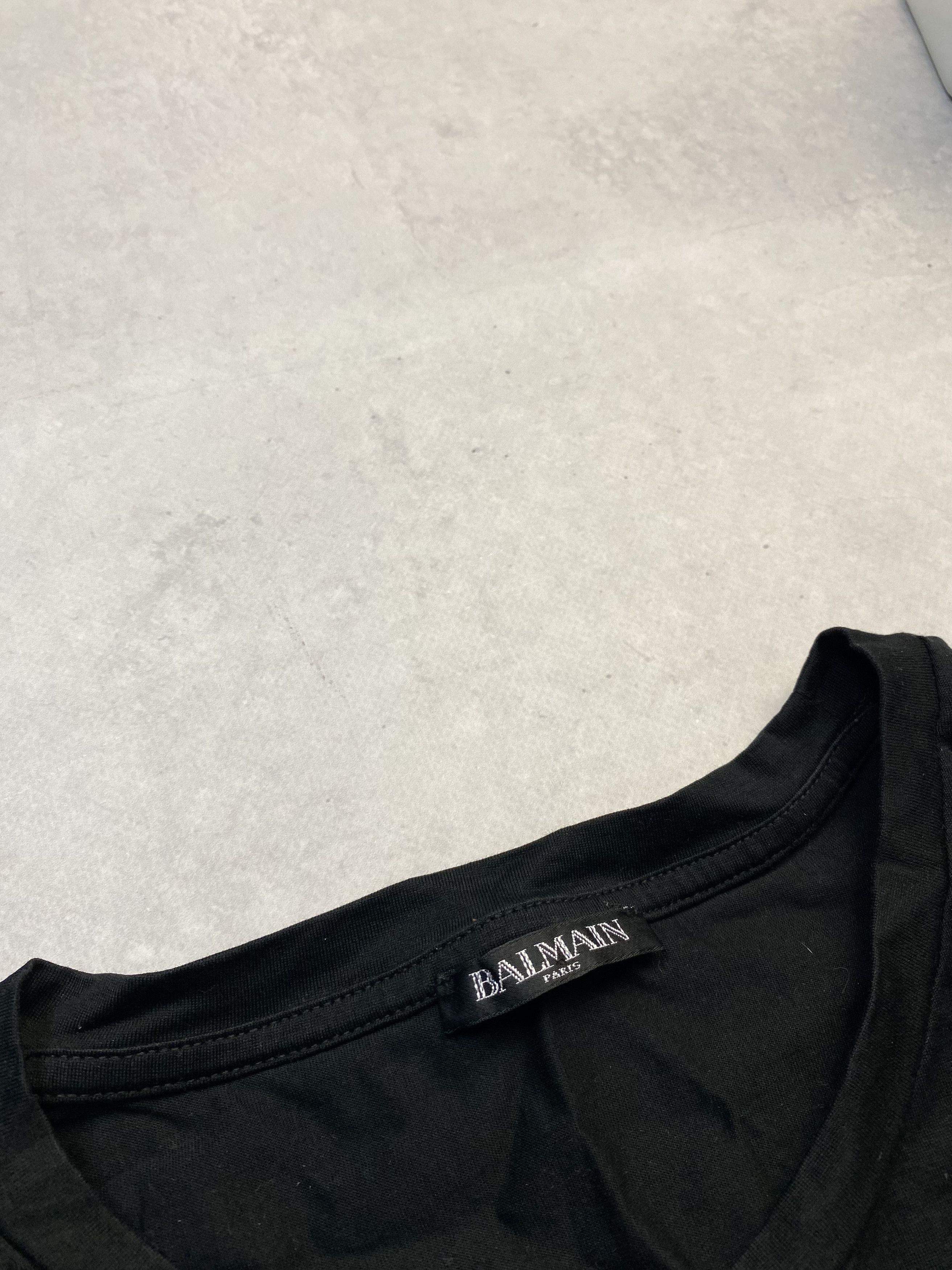 Balmain Mens Balmain Paris T Shirt Black Size L Size US L / EU 52-54 / 3 - 5 Thumbnail