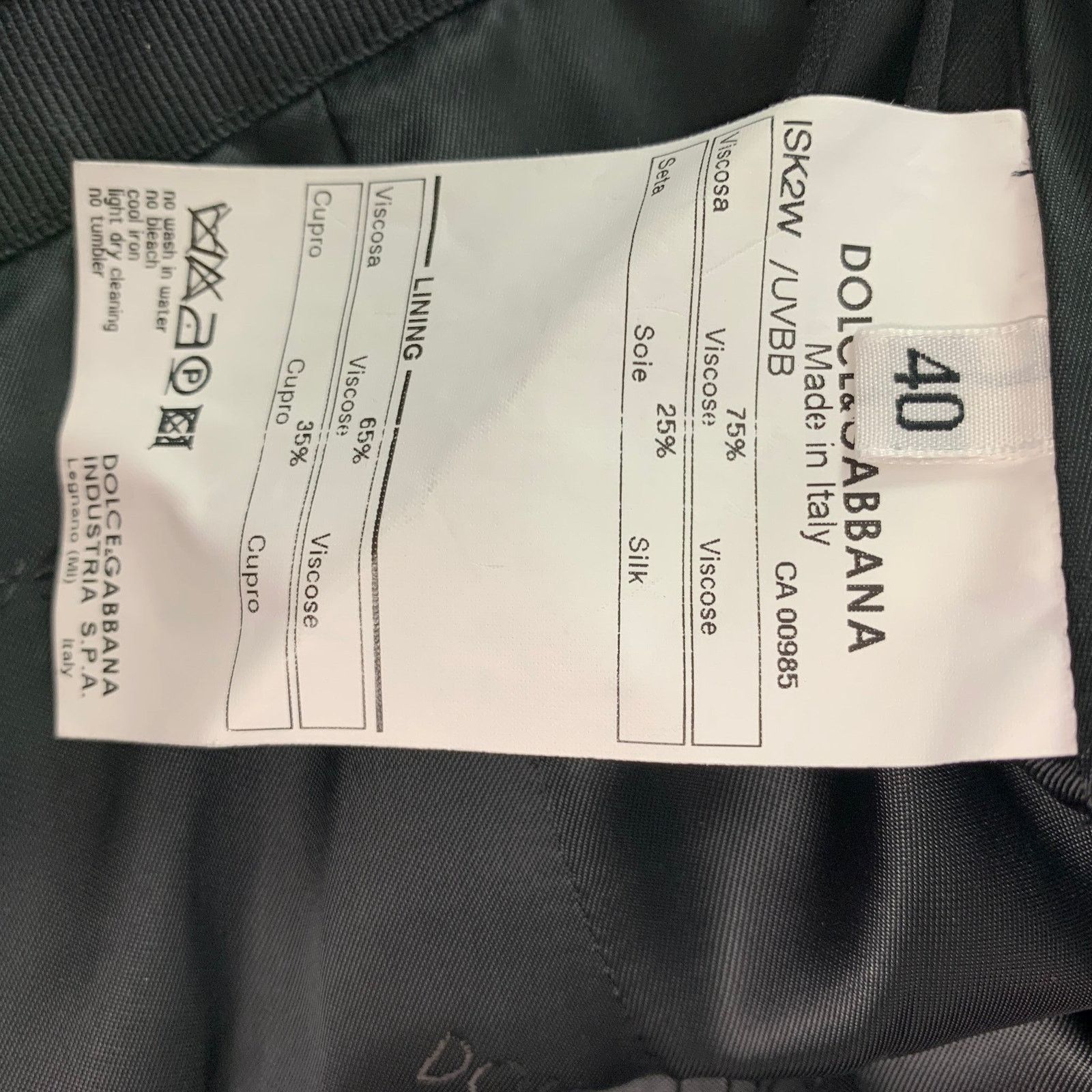 Dolce & Gabbana Size 4 Black Viscose & Silk Solid Pleated Skirt Size 27" / US 4 / IT 40 - 5 Thumbnail