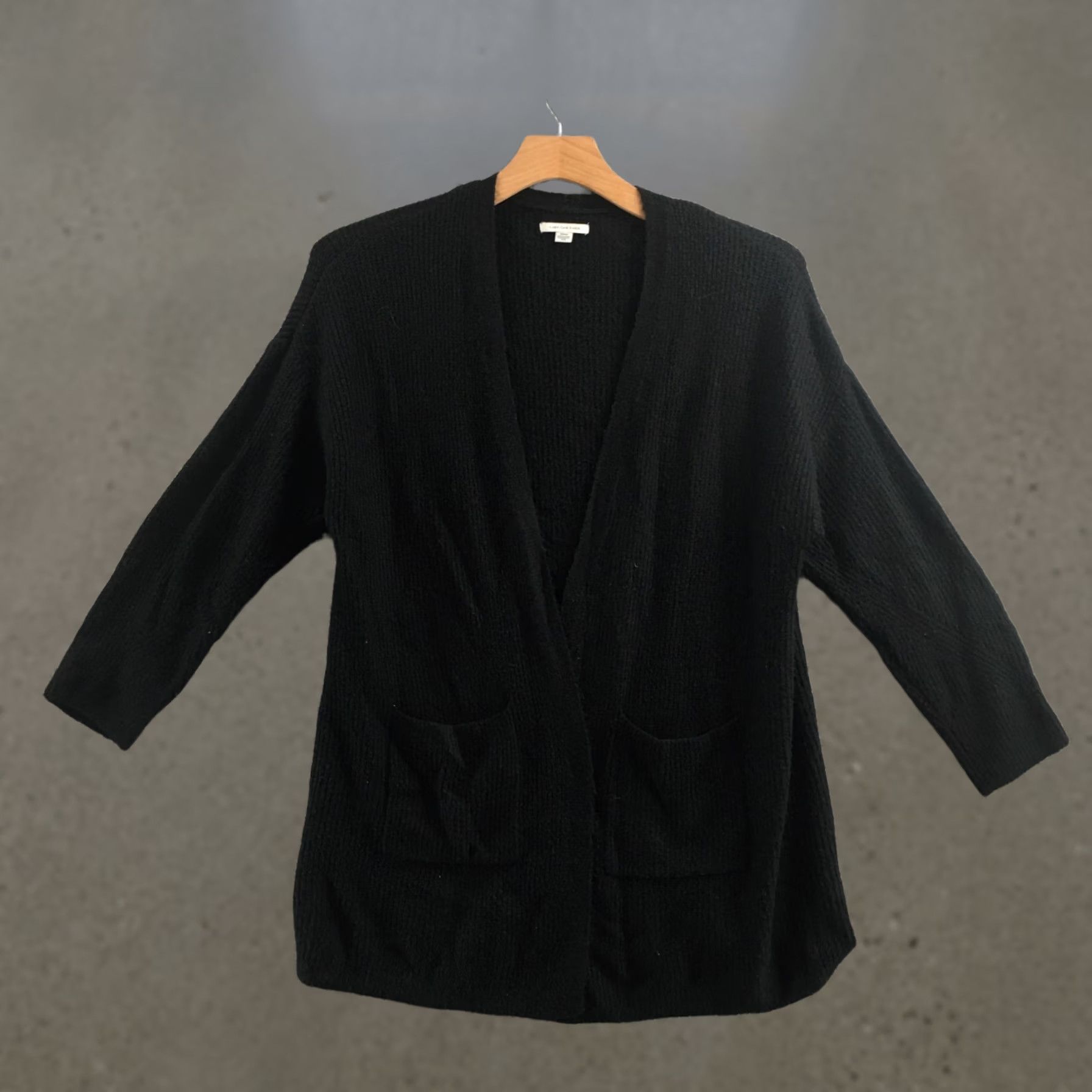 American Eagle Outfitters American Eagle Outfitters Cardigan Sweater Womens M Black Long Sleeve Open Front Pocket Size M / US 6-8 / IT 42-44 - 1 Thumbnail